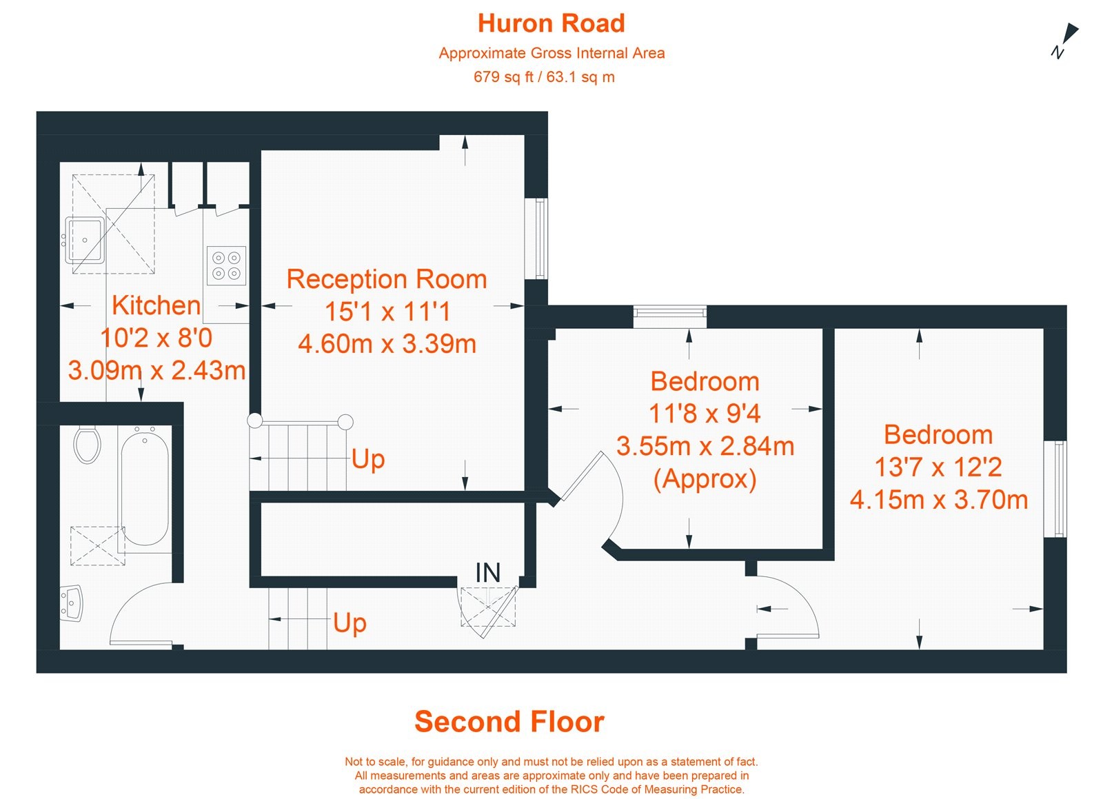 Floorplan for Huron Road, London, SW17