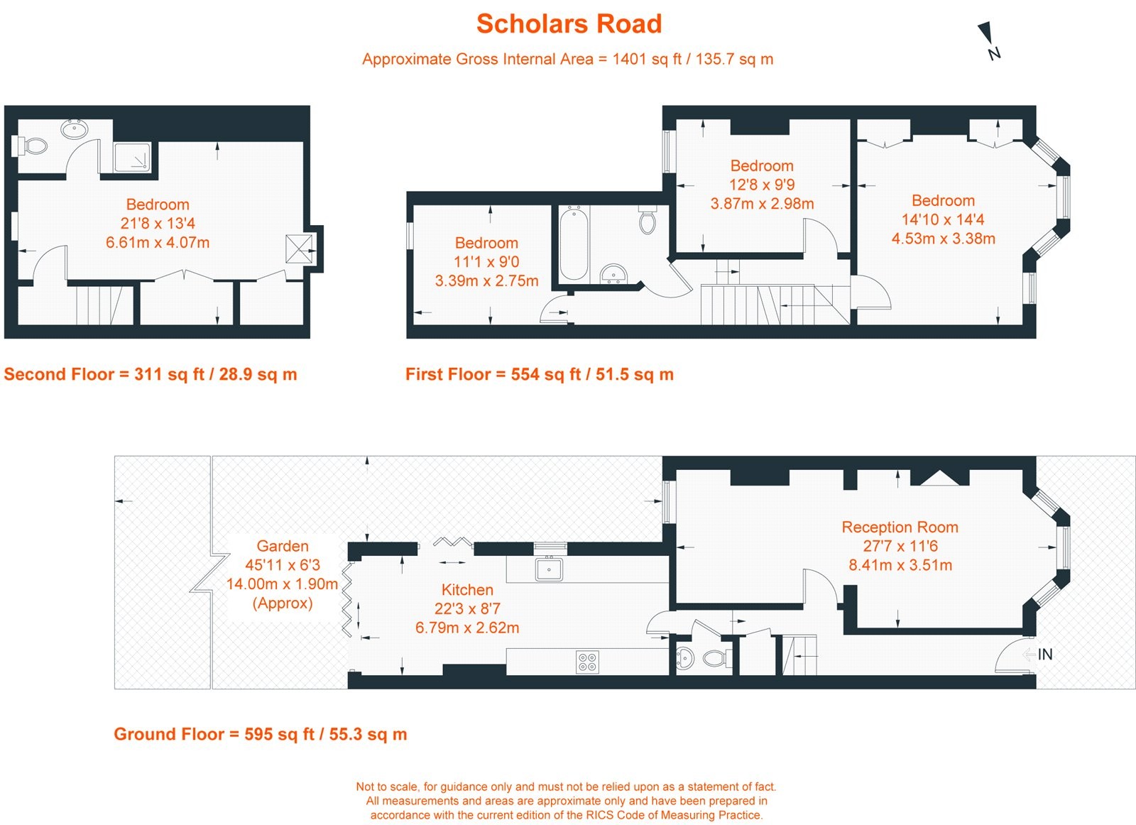 Floorplan for Scholars Road, London, SW12