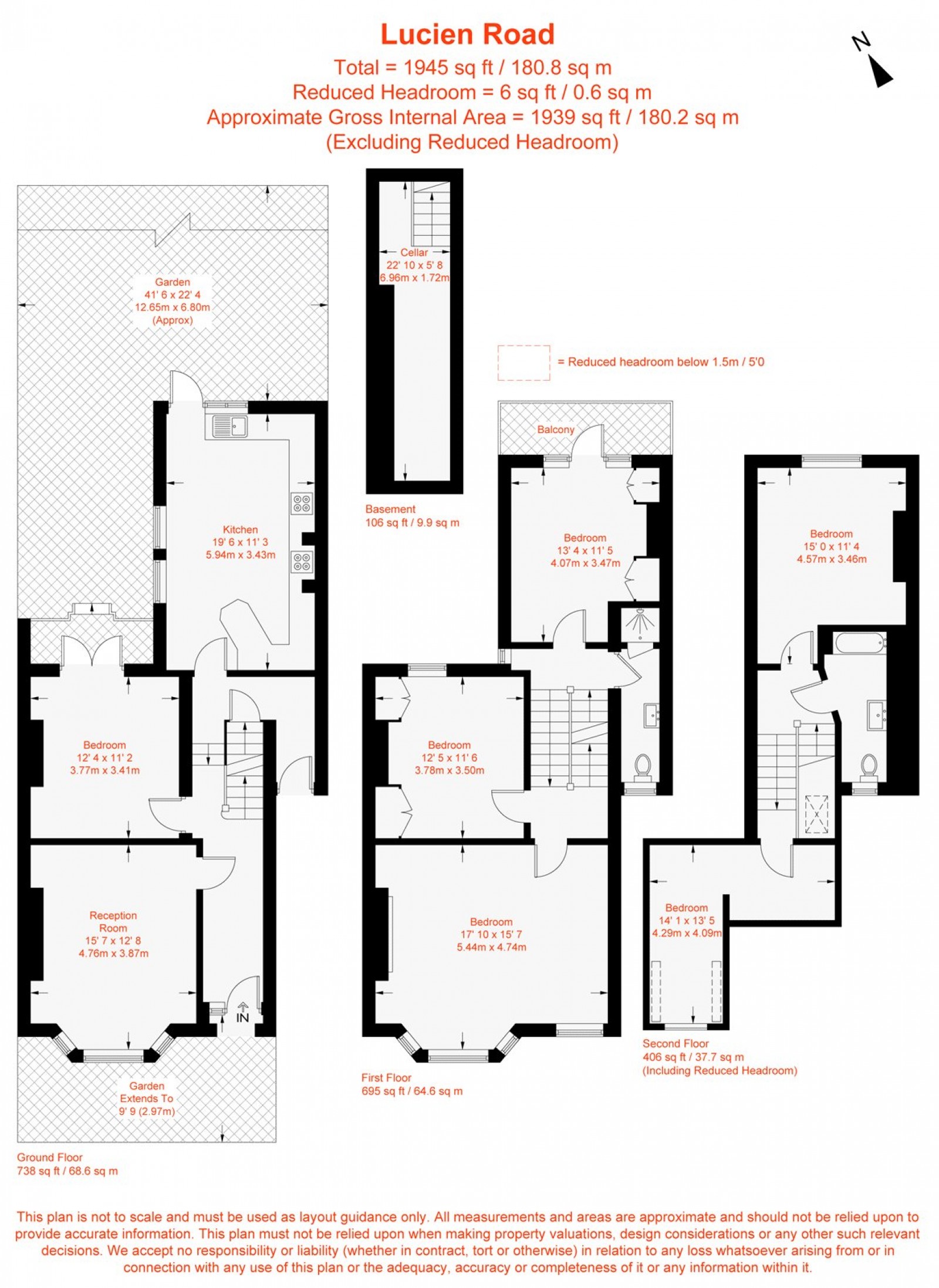 Floorplan for Lucien Road, London, SW17