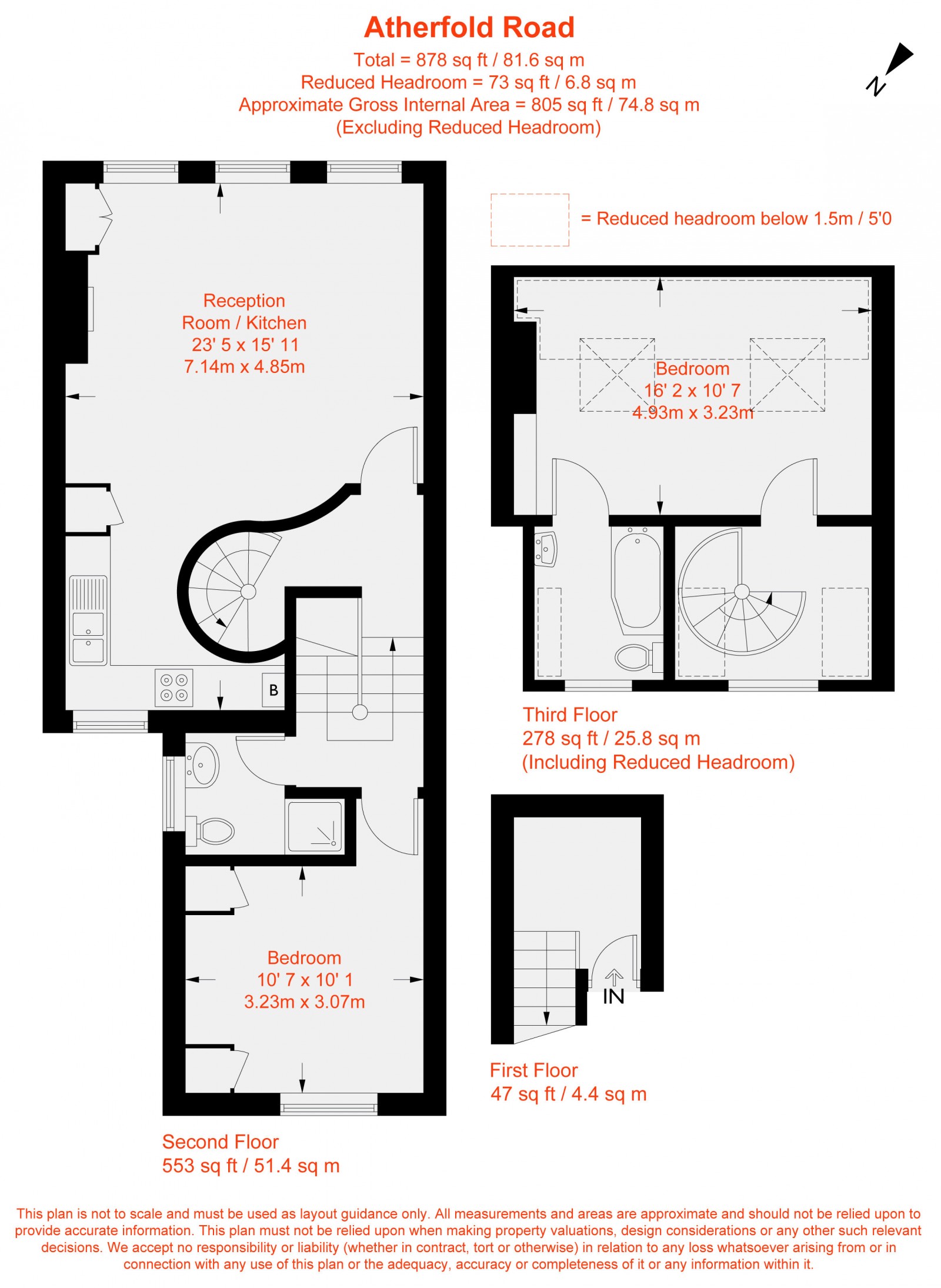 Floorplan for Atherfold Road, London, SW9