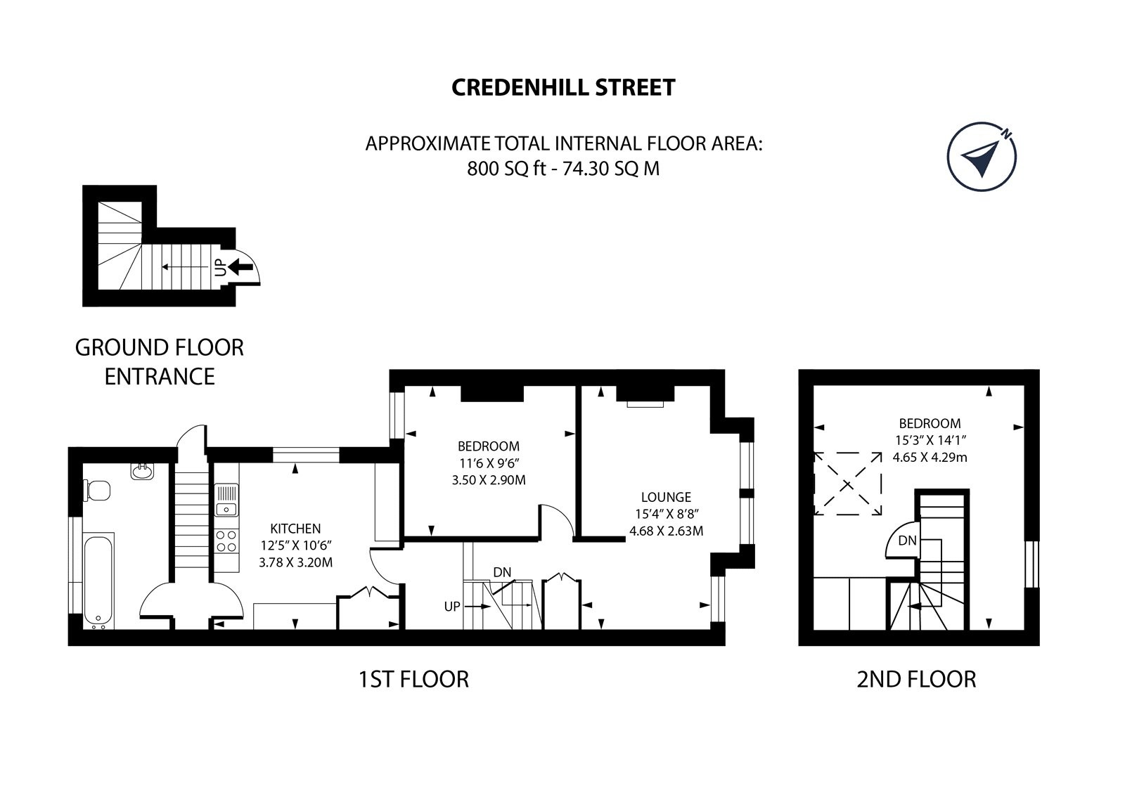 Floorplan for Credenhill Street, London, SW16