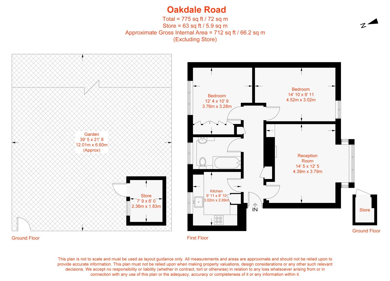 Floorplan for Oakdale Road, London, SW16