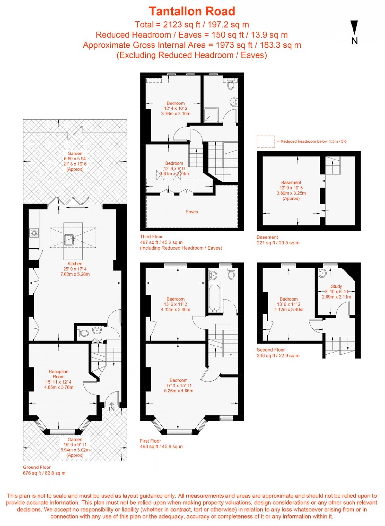 Floorplan for Tantallon Road, London, SW12