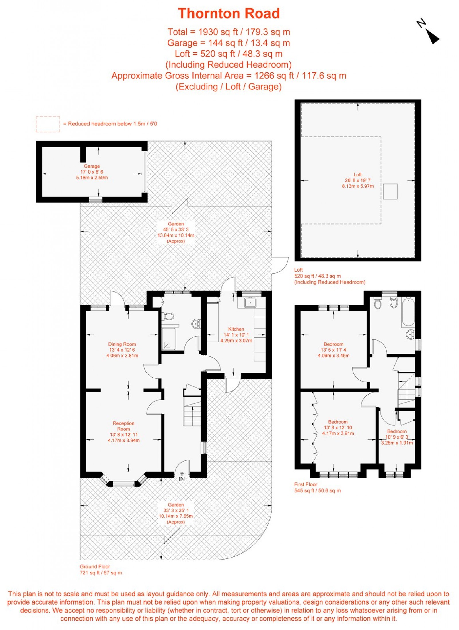 Floorplan for Thornton Road, London, SW12