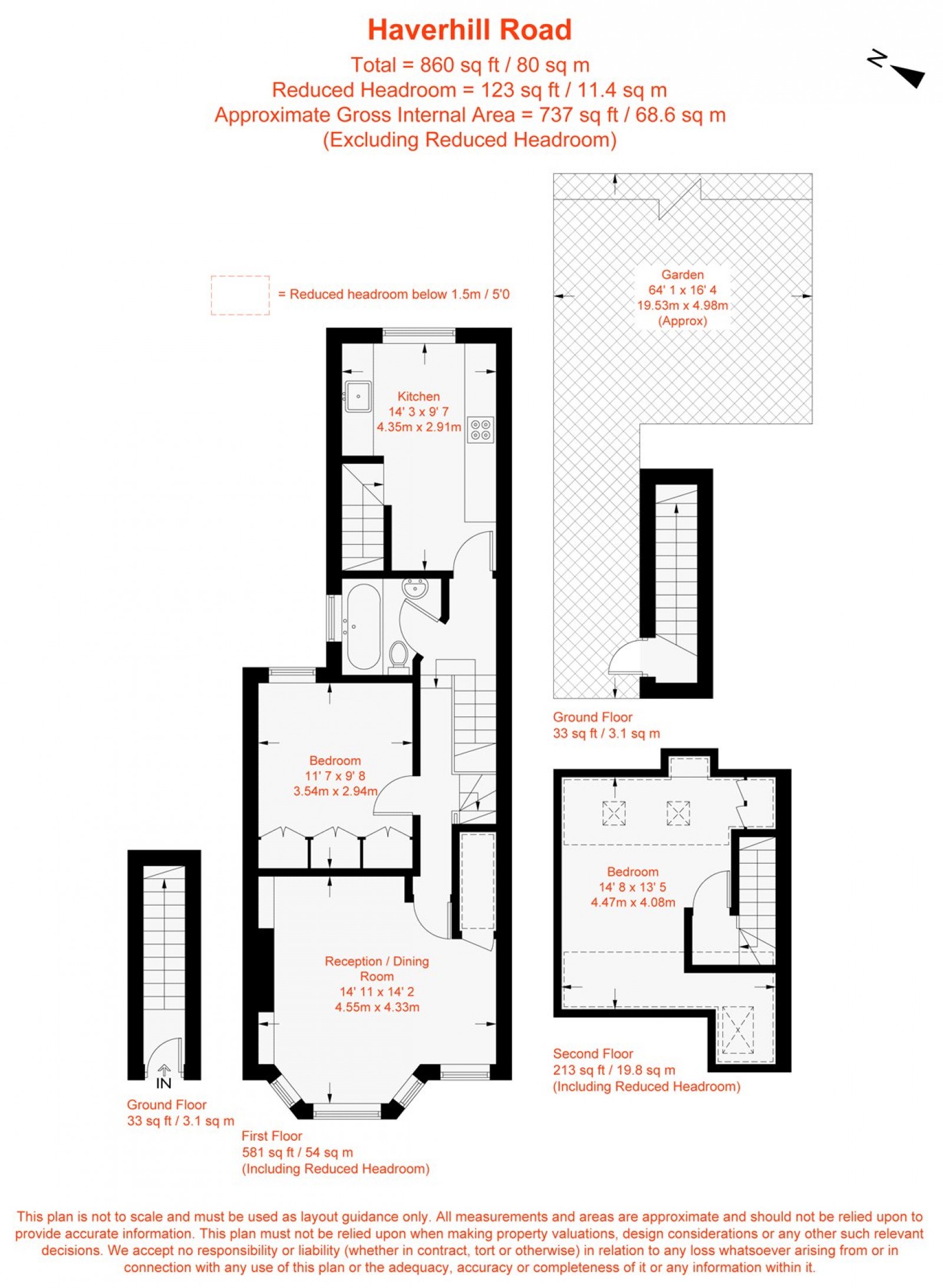 Floorplan for Haverhill Road, London, SW12