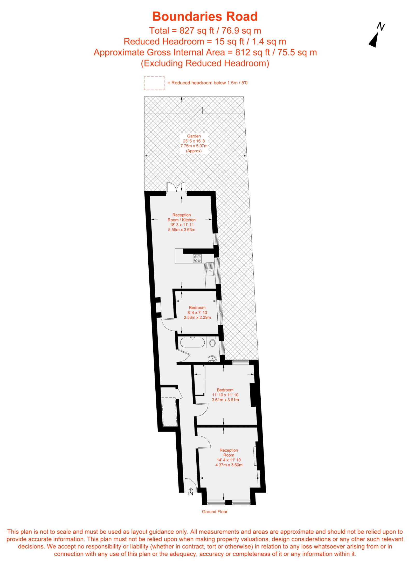 Floorplan for Boundaries Road, London, SW12