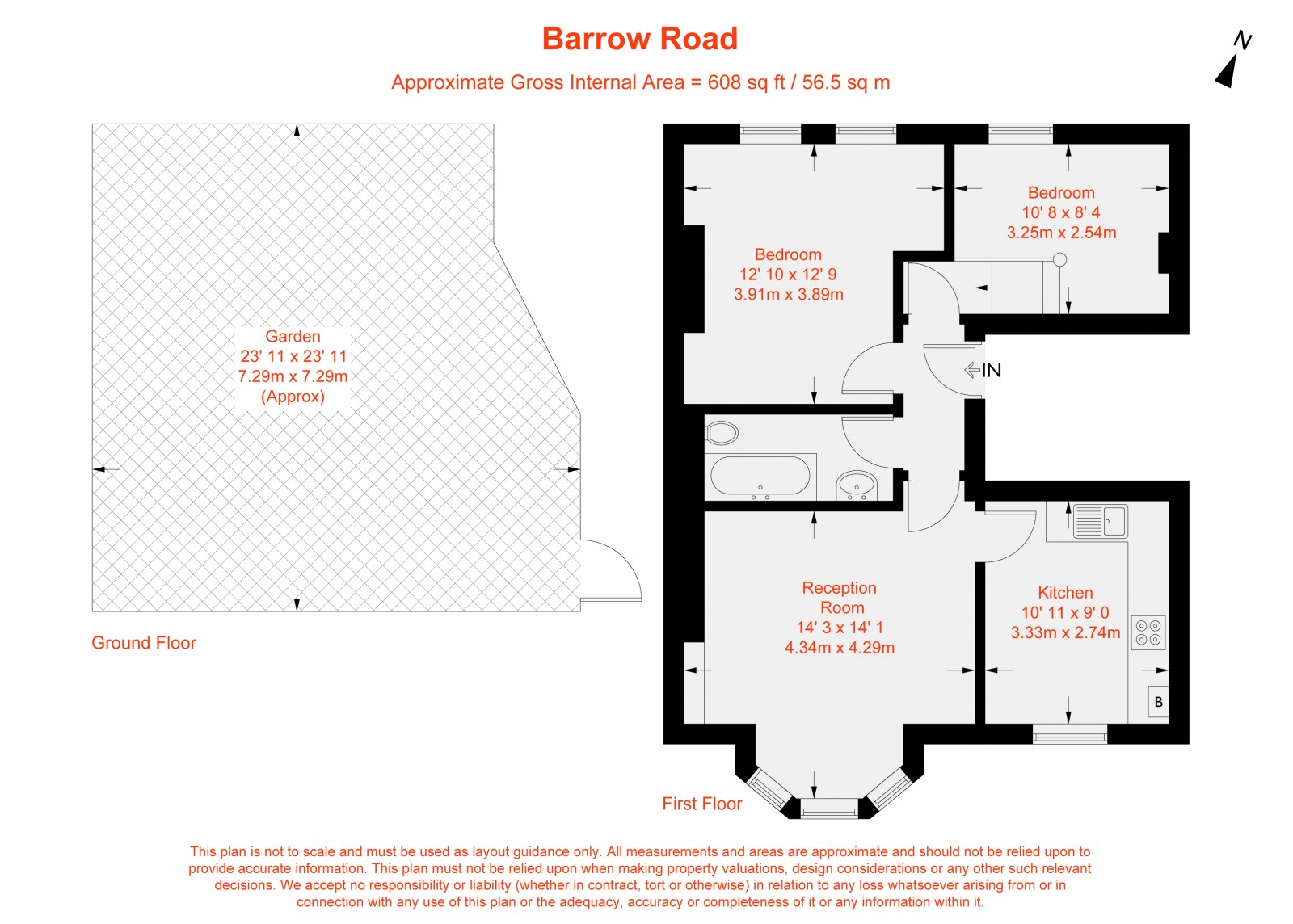 Floorplan for Barrow Road, London, SW16