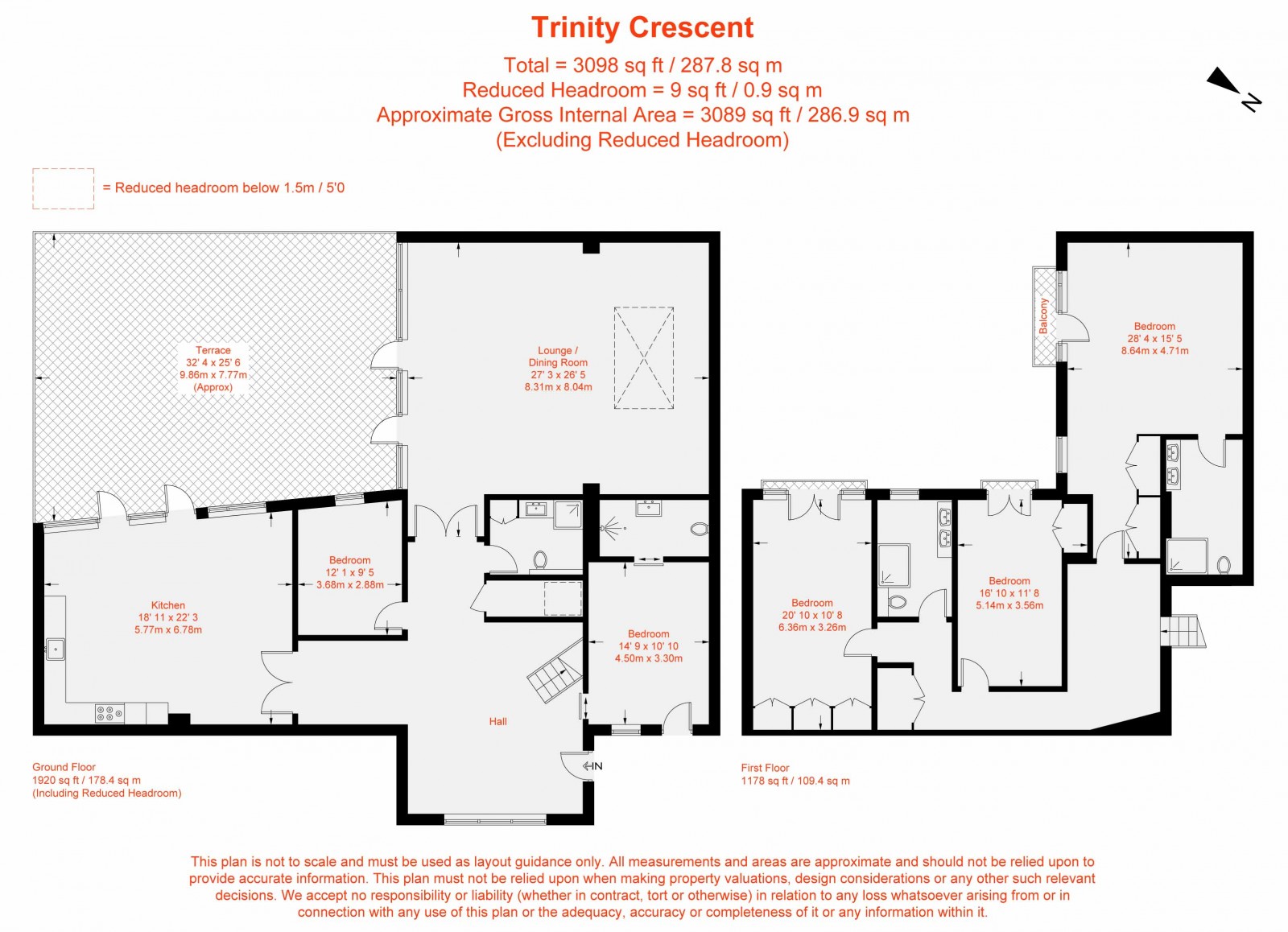 Floorplan for Trinity Crescent, London, SW17