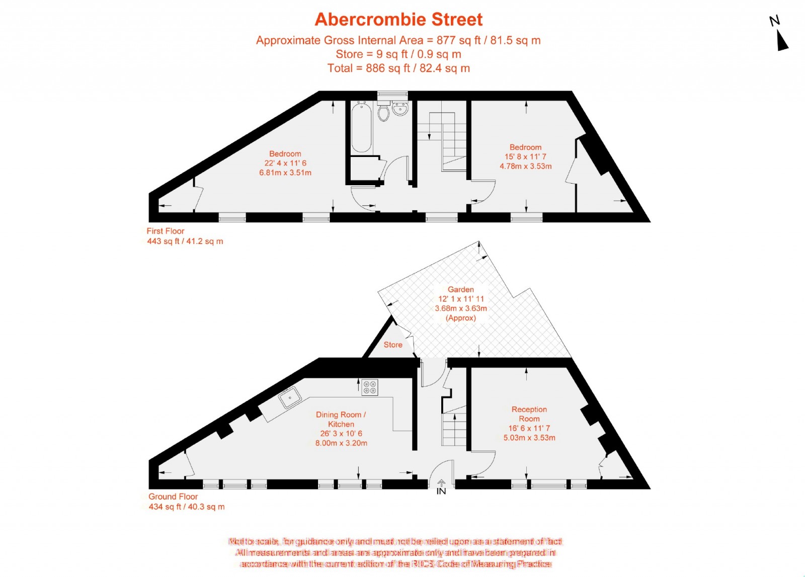 Floorplan for Abercrombie Street, Battersea, SW11