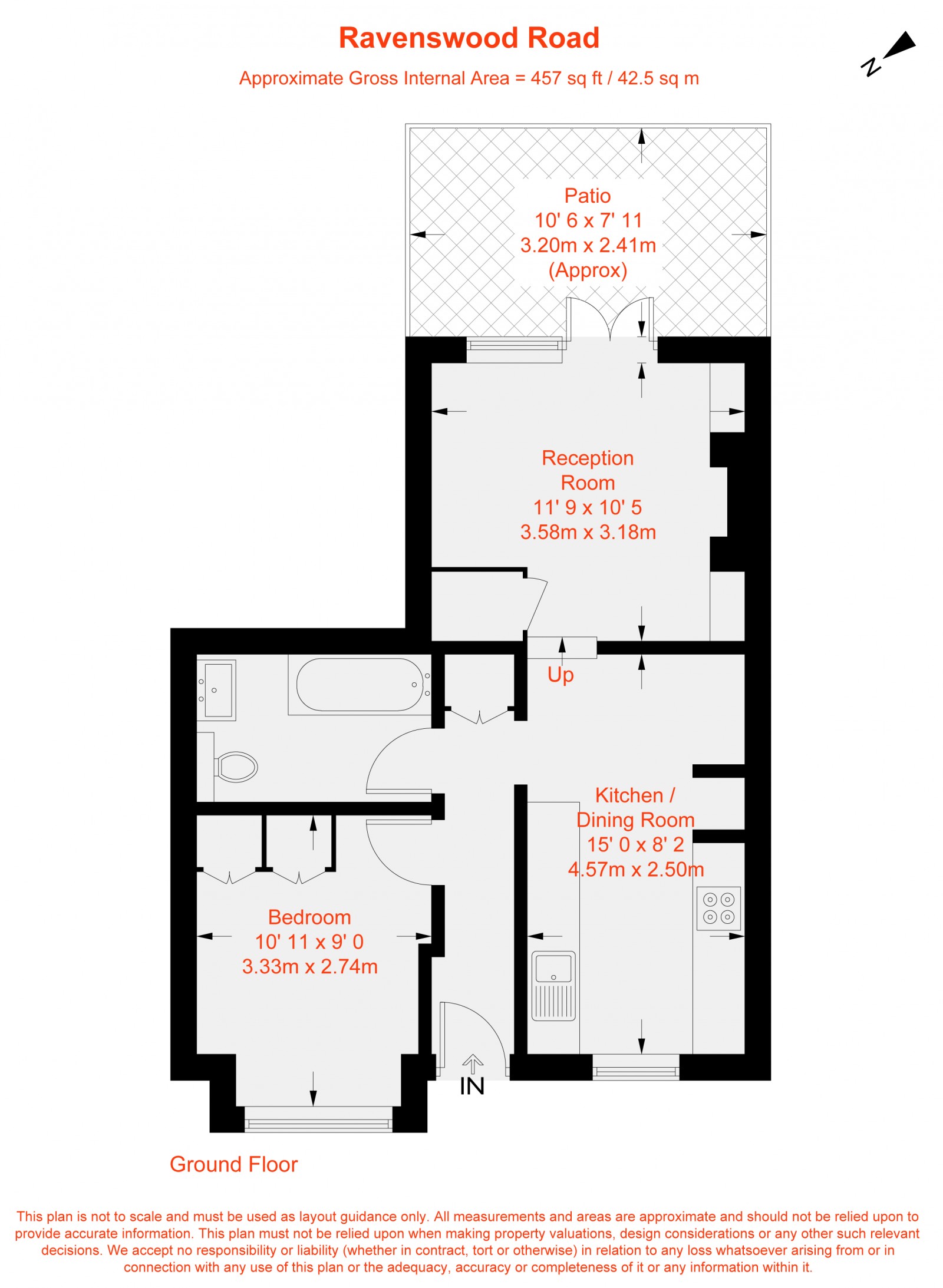 Floorplan for Ravenswood Road, London, SW12