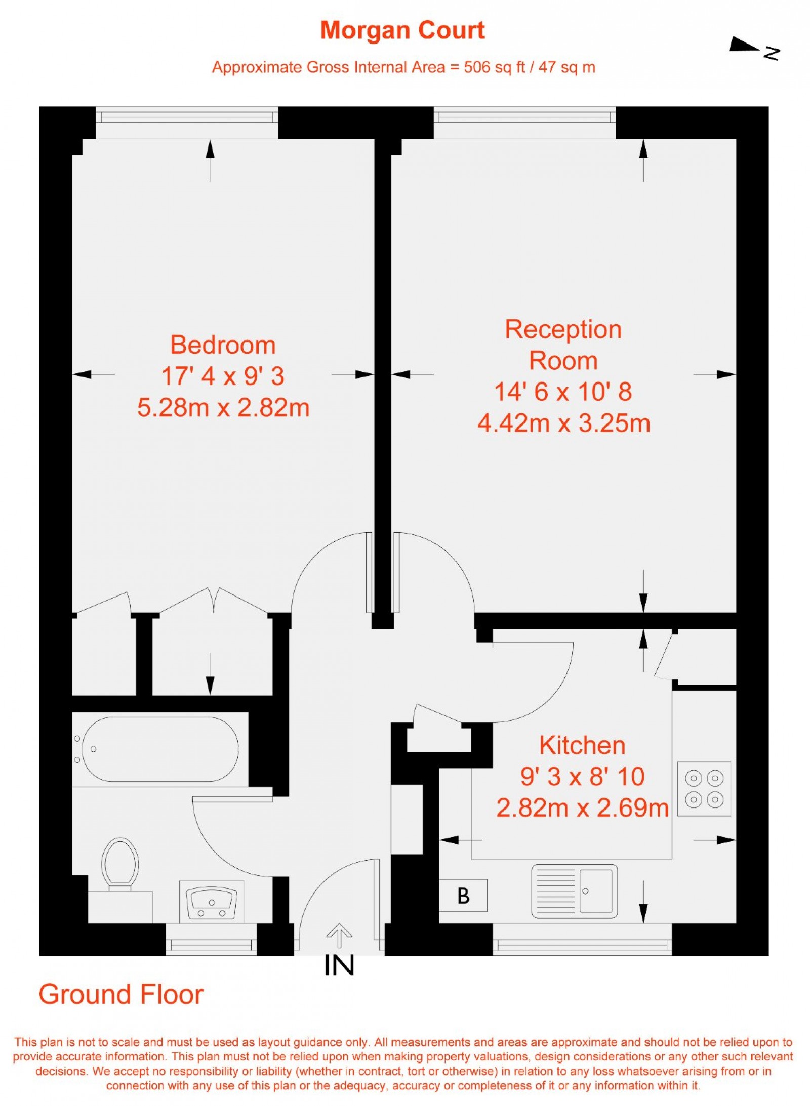 Floorplan for Battersea High Street, London, SW11
