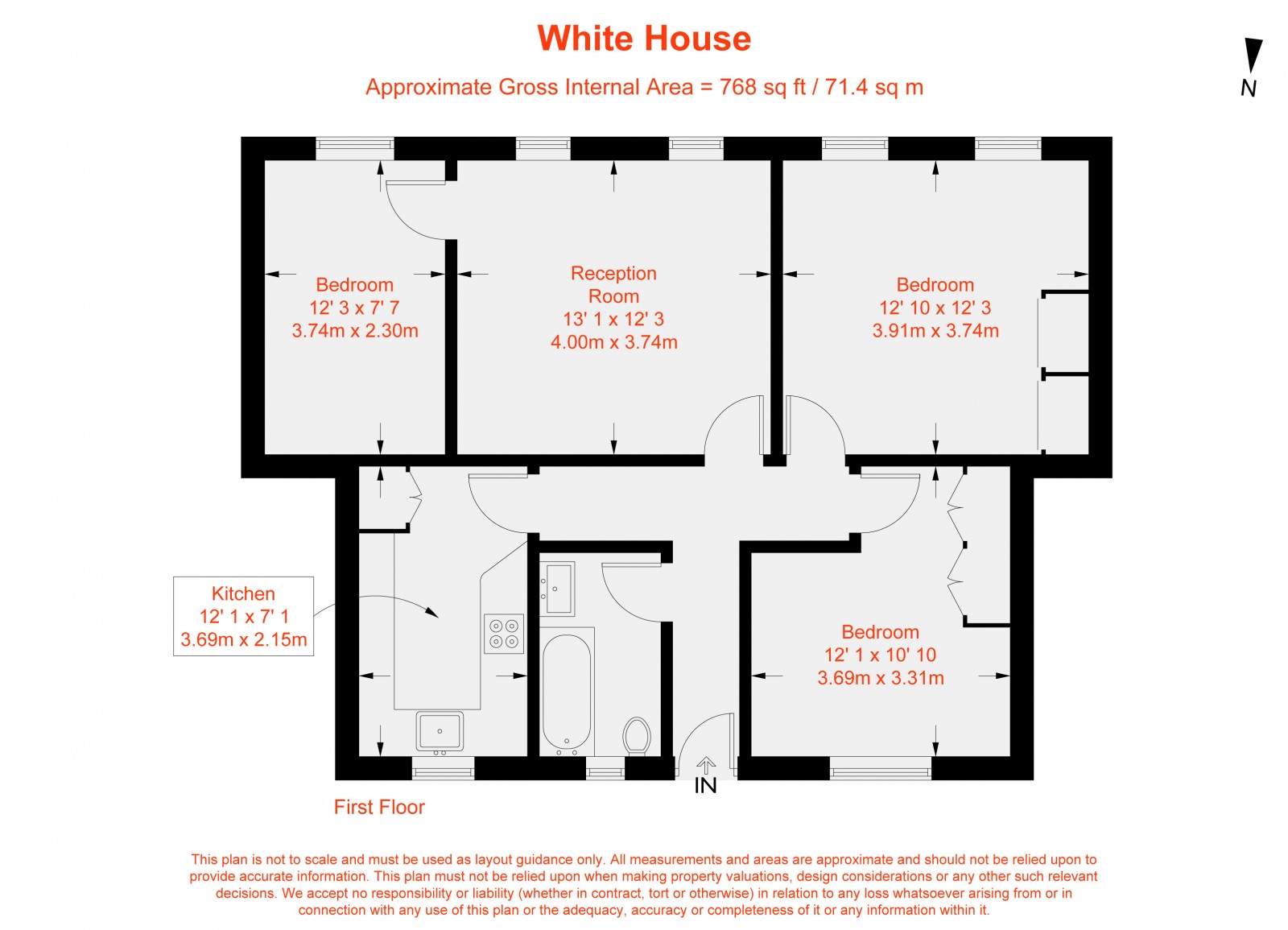 Floorplan for White House, Vicarage Crescent, SW11