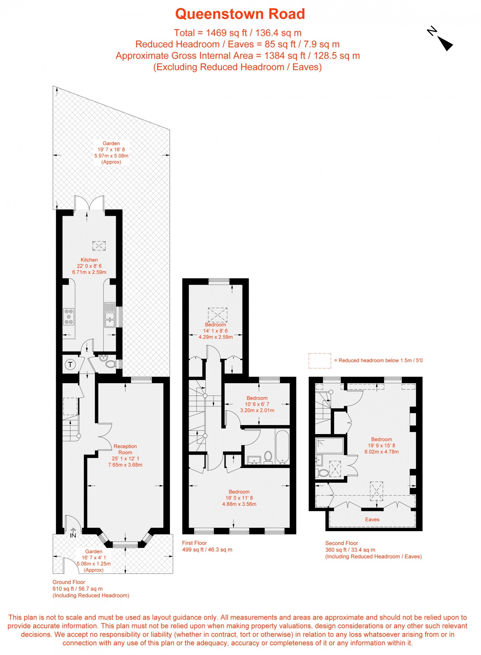 Floorplan for Queenstown Road, London, SW8