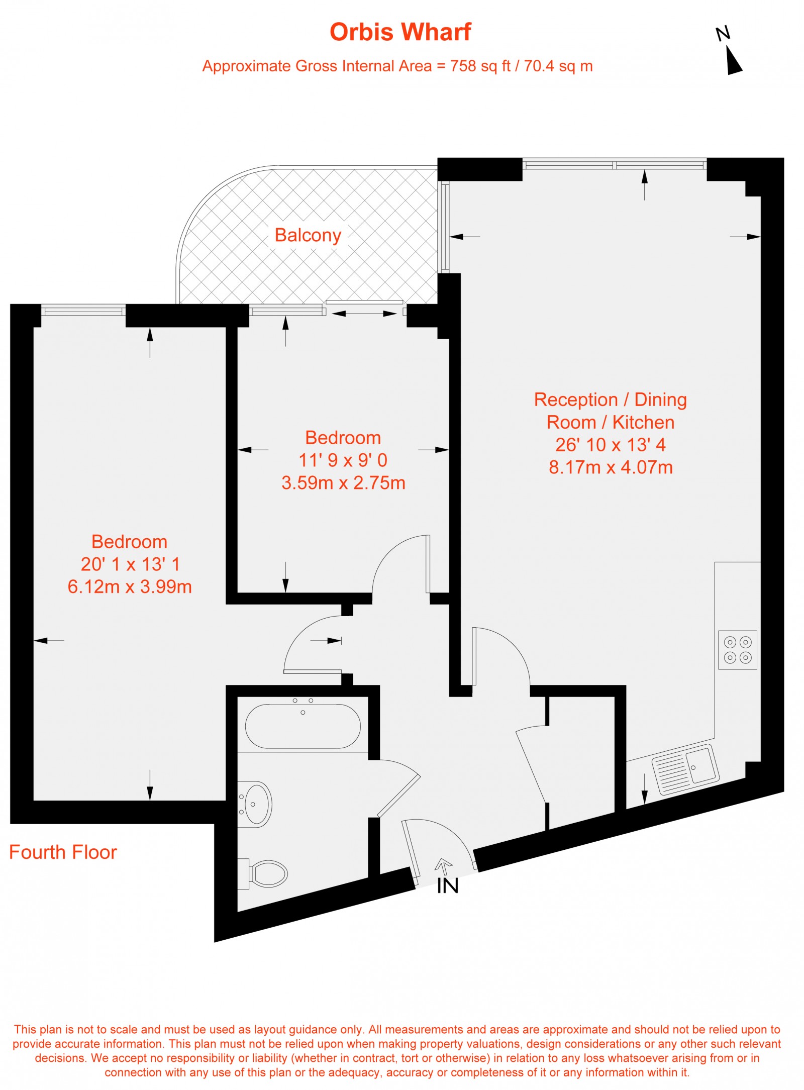 Floorplan for Bridges Court Road, London, SW11