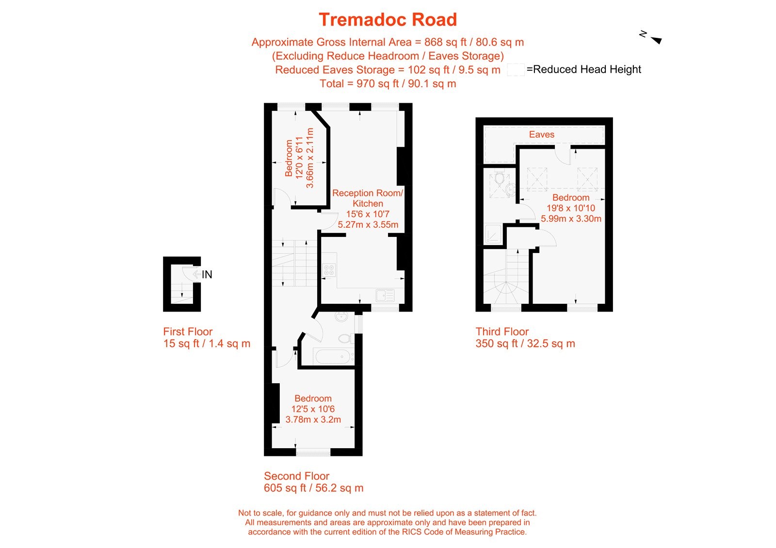 Floorplan for Tremadoc Road, Clapham, SW4