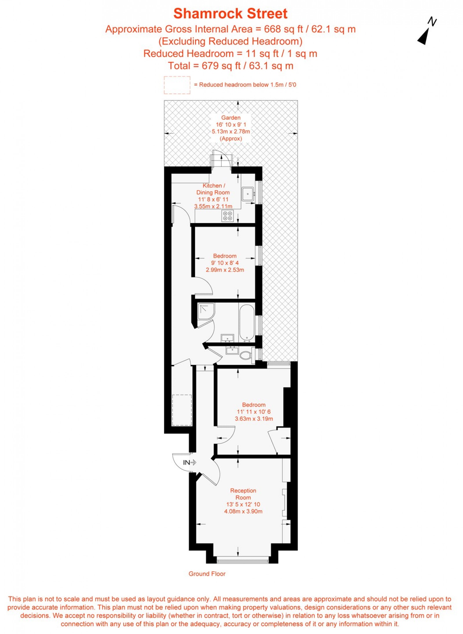 Floorplan for Shamrock Street, Clapham, SW4