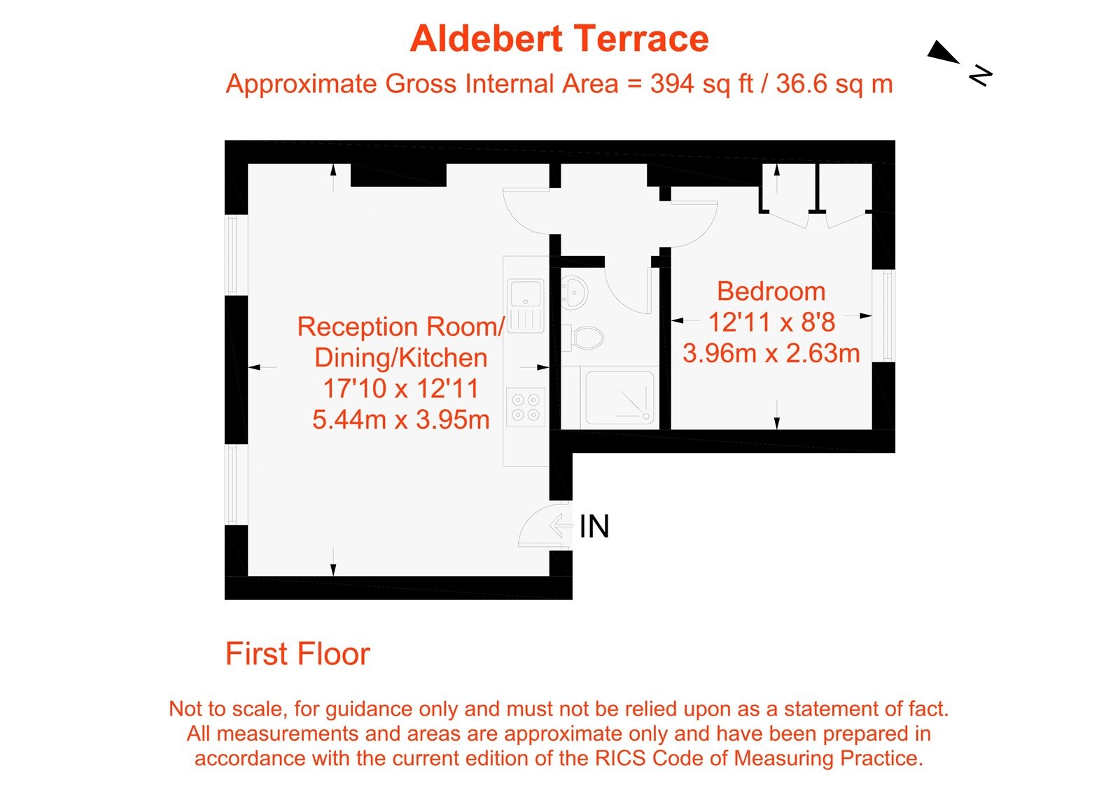 Floorplan for Aldebert Terrace, London, SW8