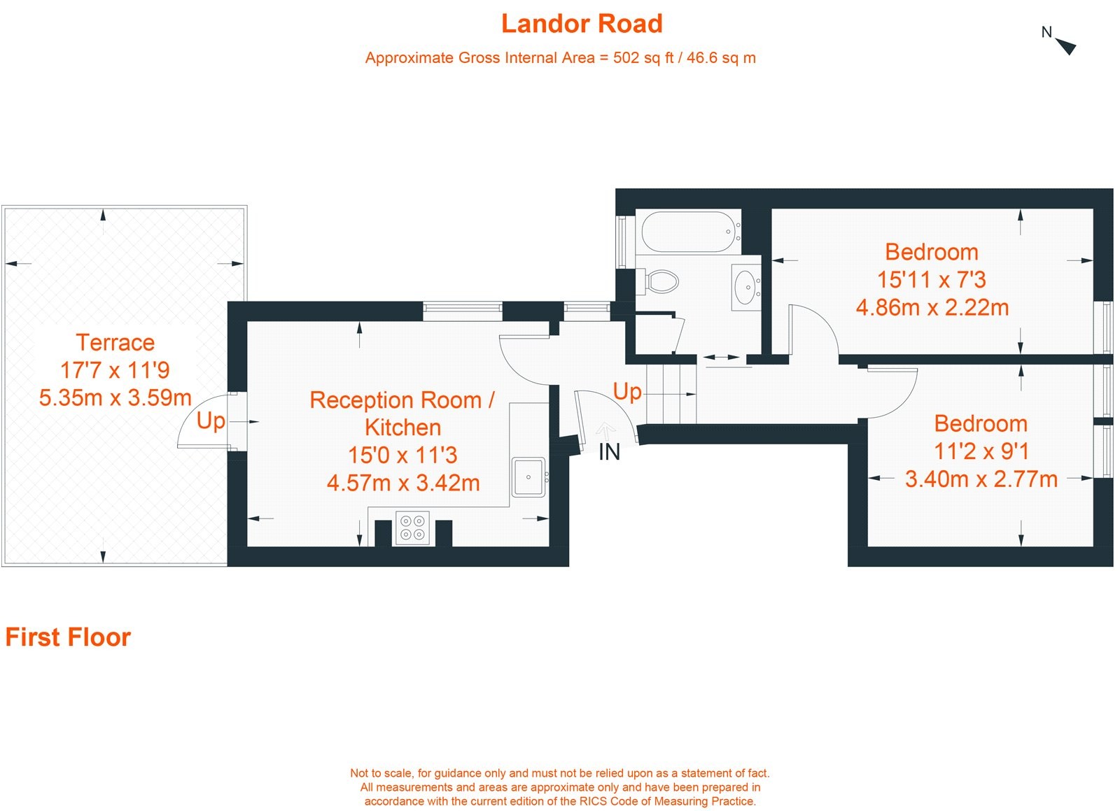 Floorplan for Landor Road, Clapham, SW9