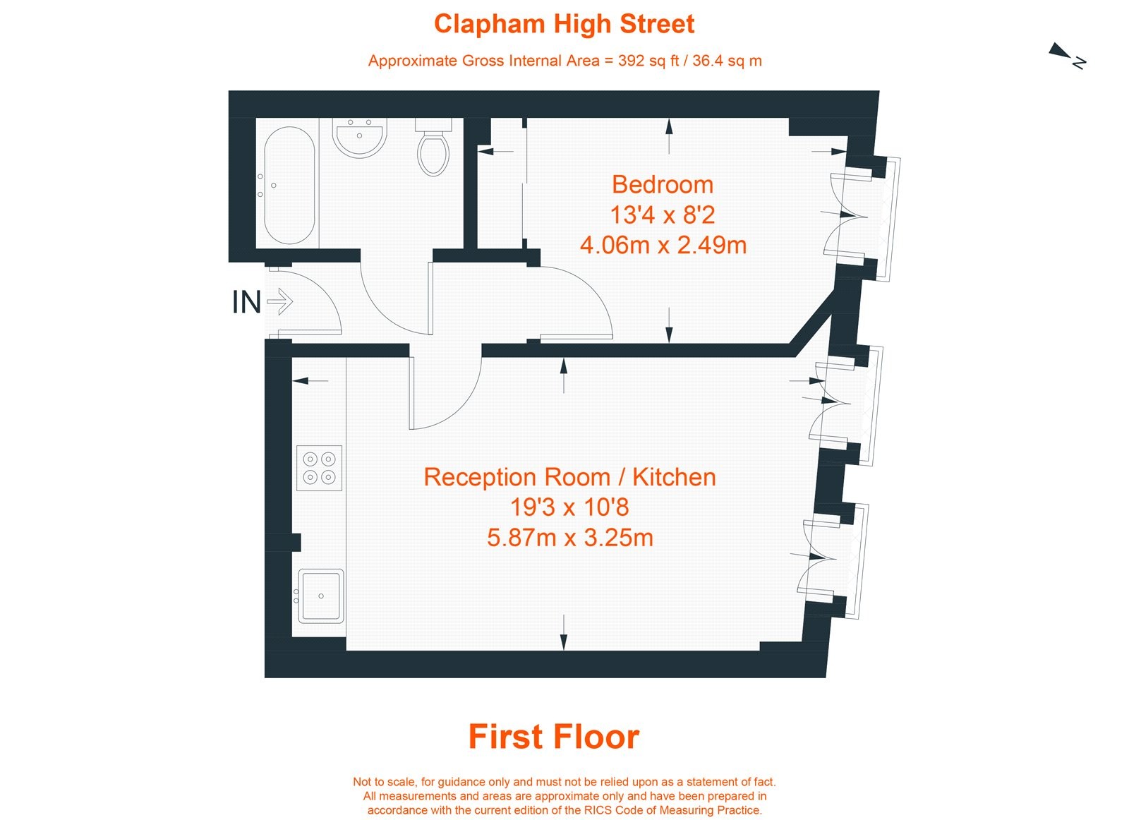 Floorplan for Clapham High Street, Clapham, SW4