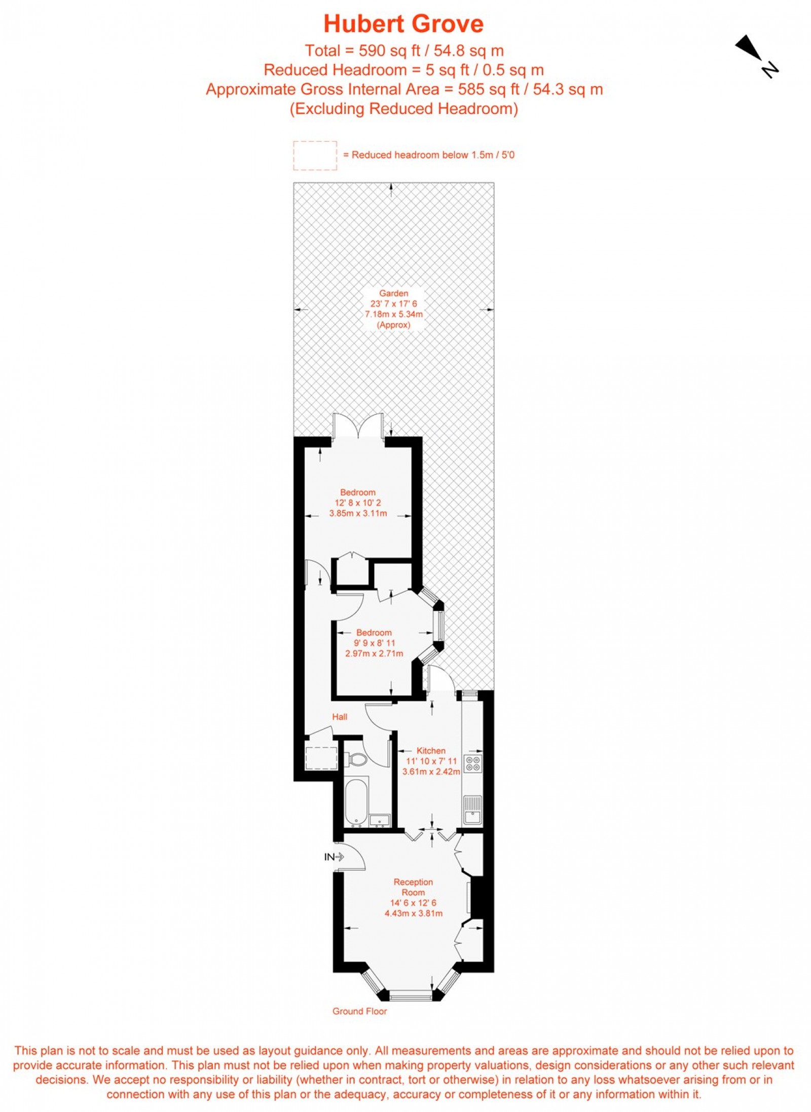 Floorplan for Hubert Grove, London, SW9