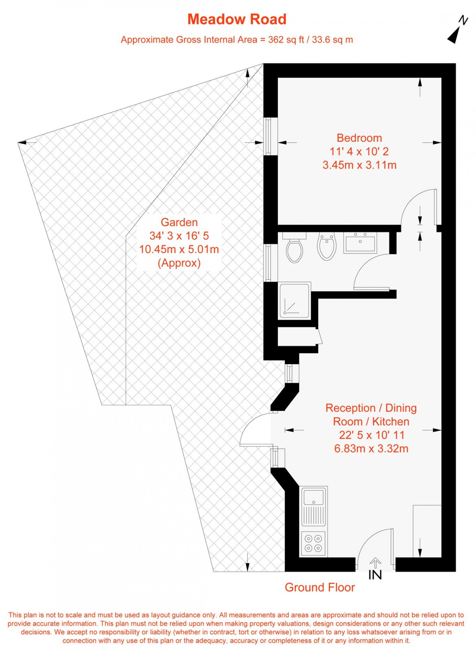 Floorplan for Meadow Road, Vauxhall, SW8