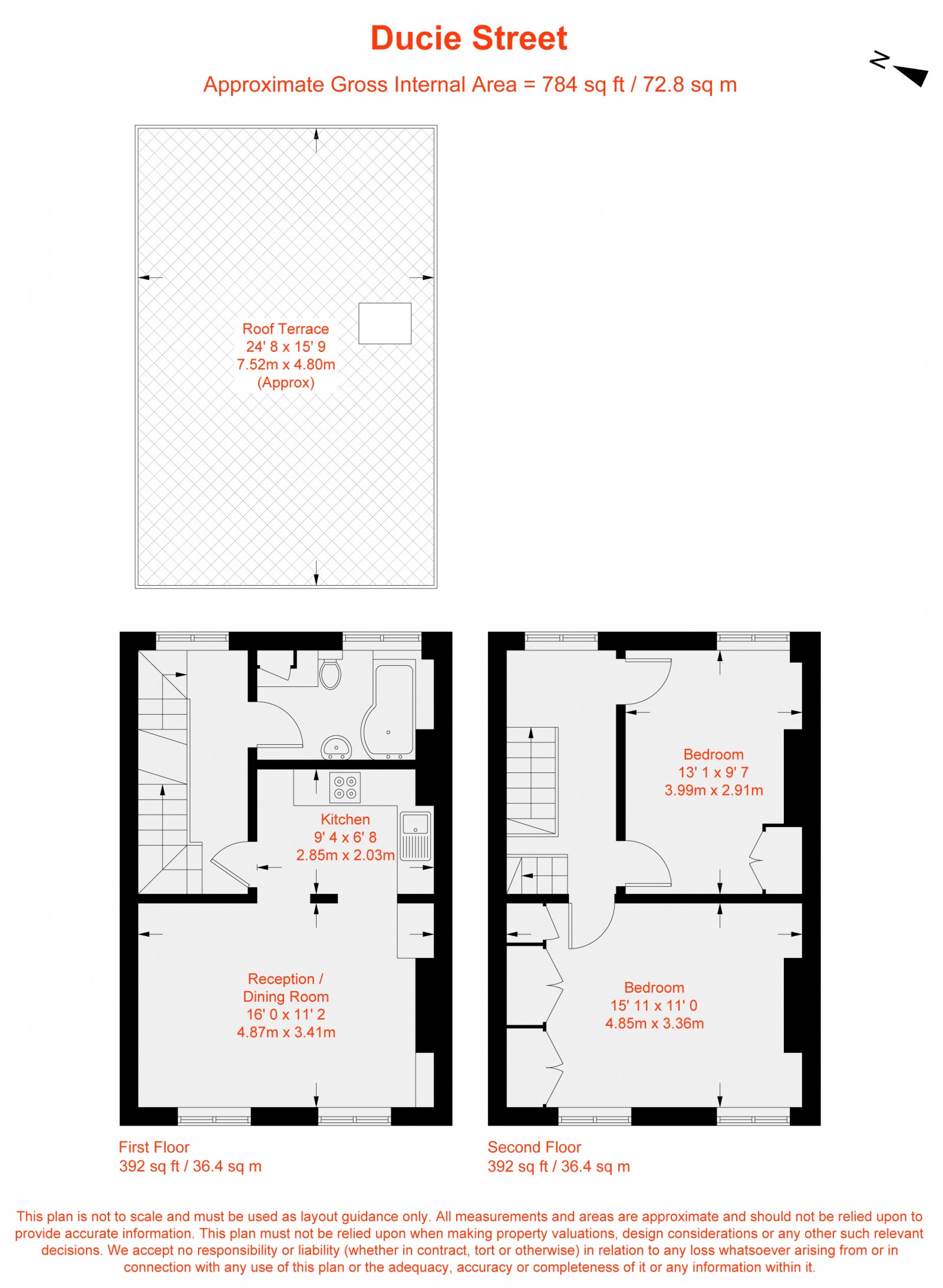 Floorplan for Ducie Street, London, SW4