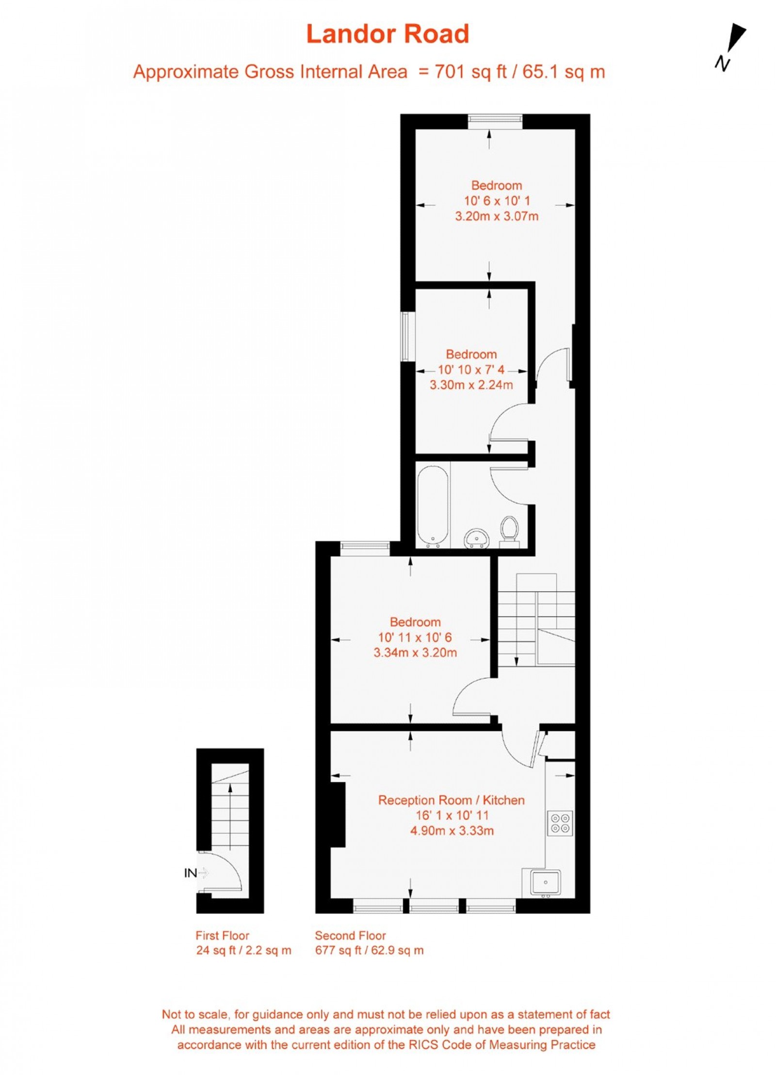 Floorplan for Landor Road, London, SW9