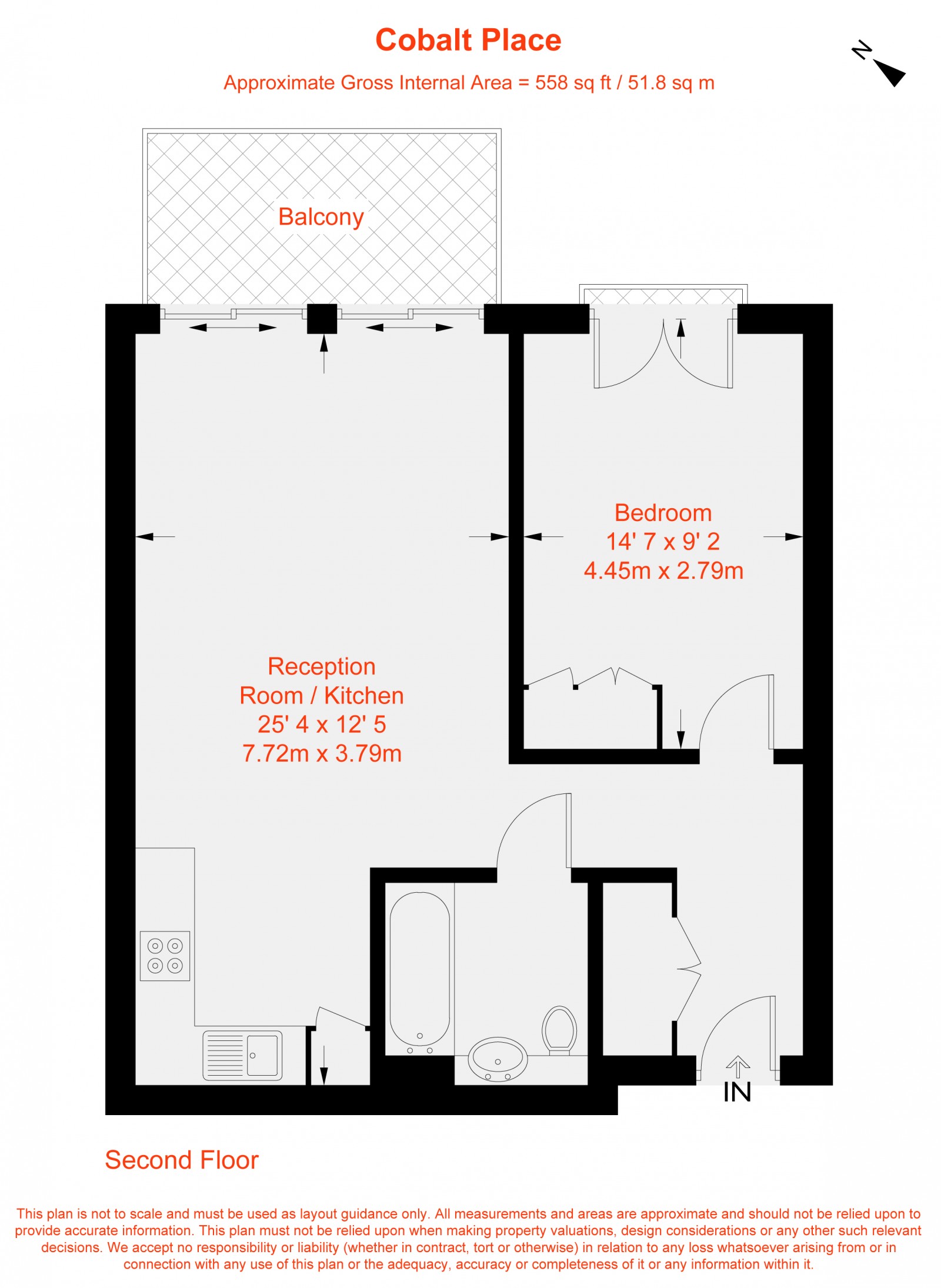 Floorplan for Cobalt Place, London, SW11