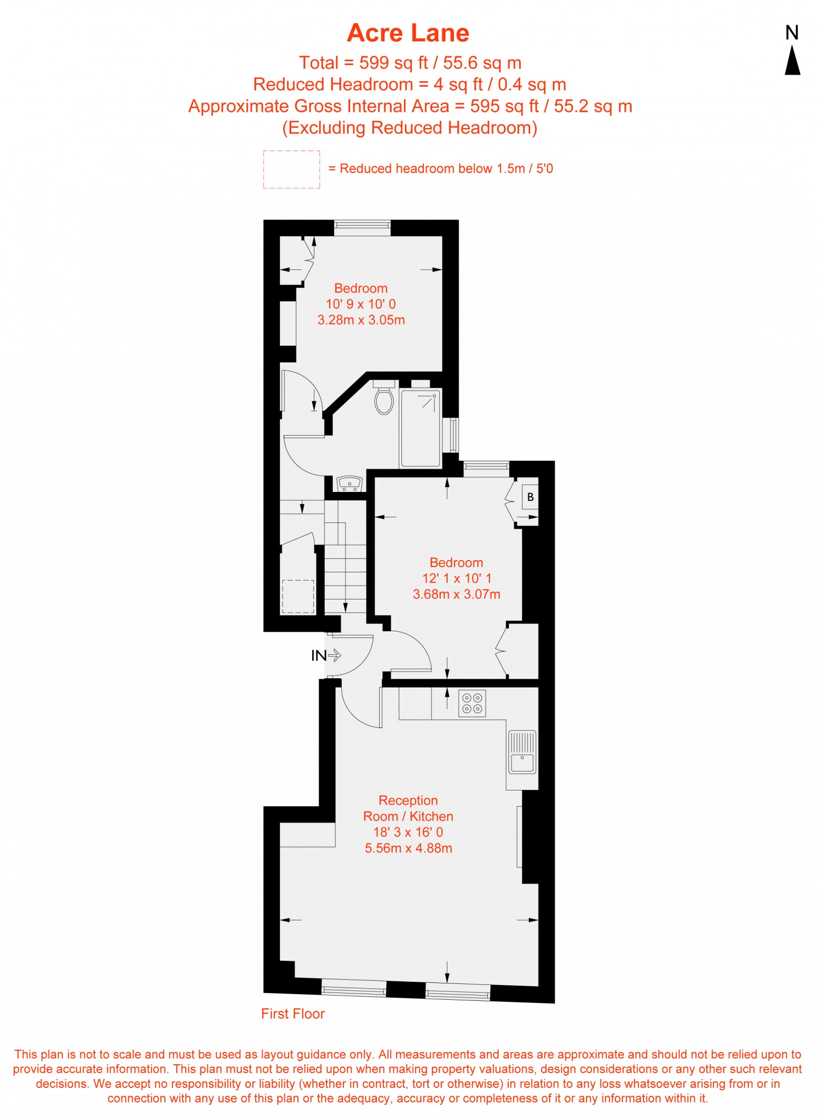 Floorplan for Acre Lane, London, SW2