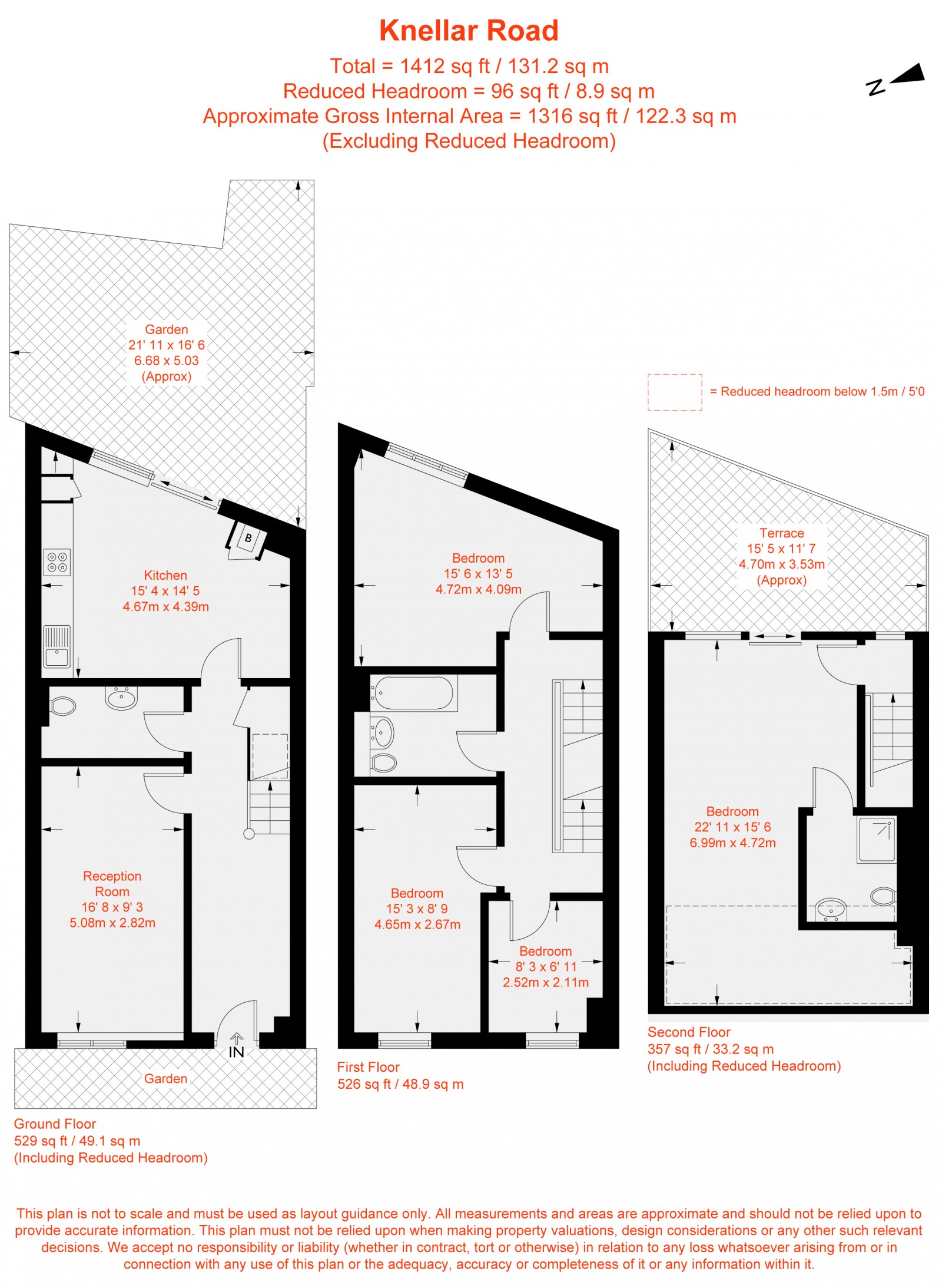 Floorplan for Kneller Road, London, SE4