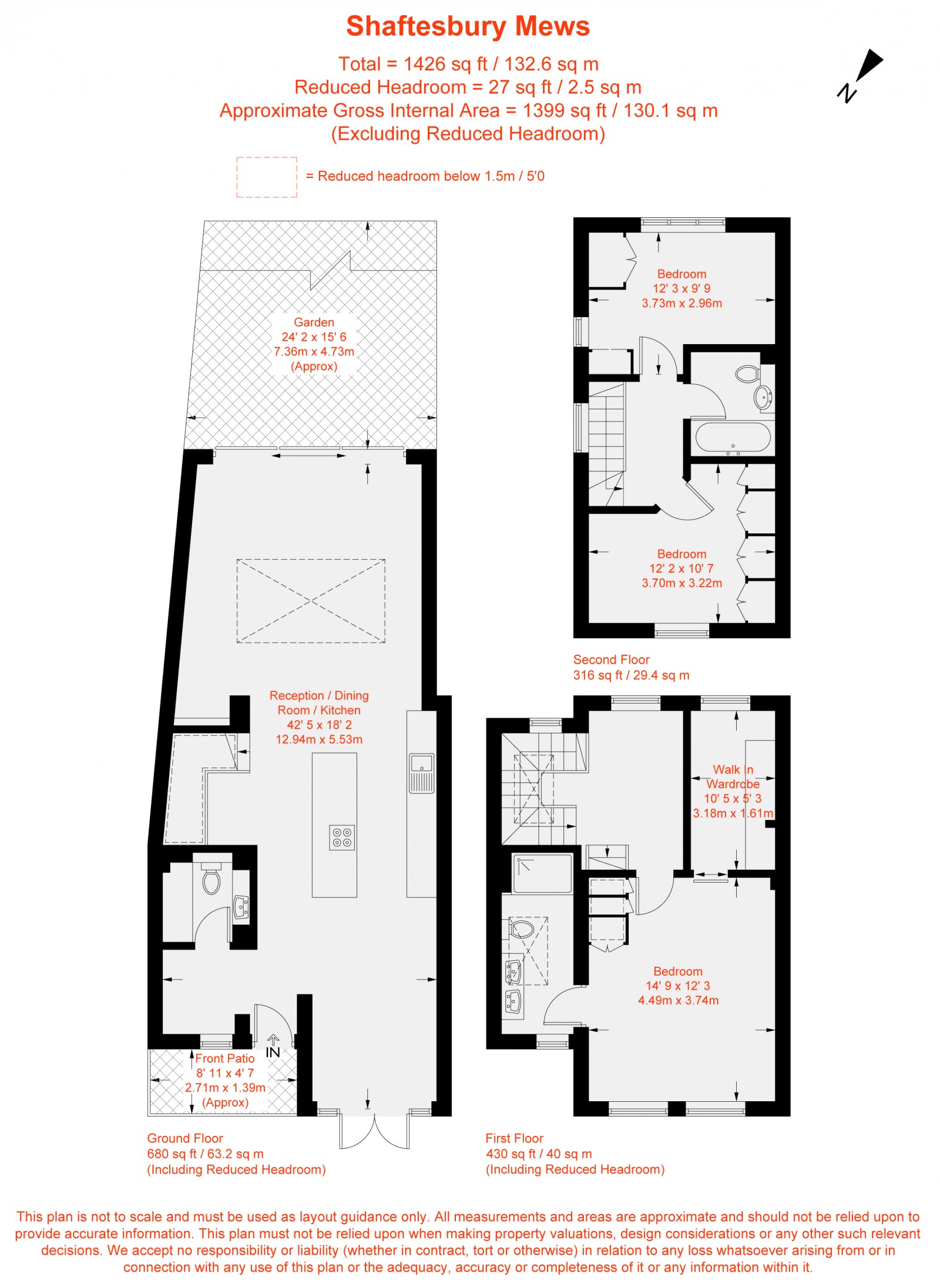 Floorplan for Shaftesbury Mews, London, SW4