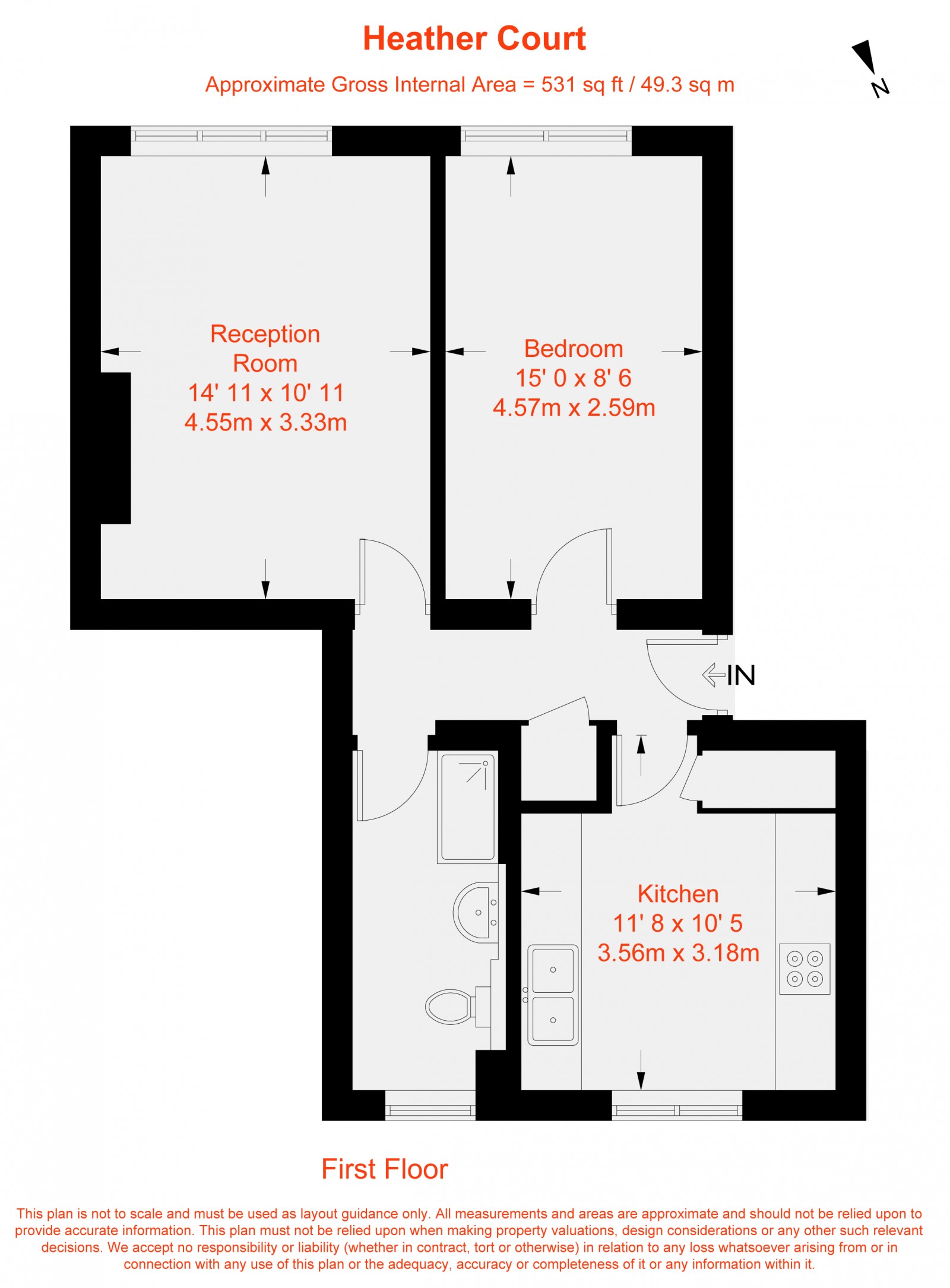 Floorplan for Binfield Road, London, SW4