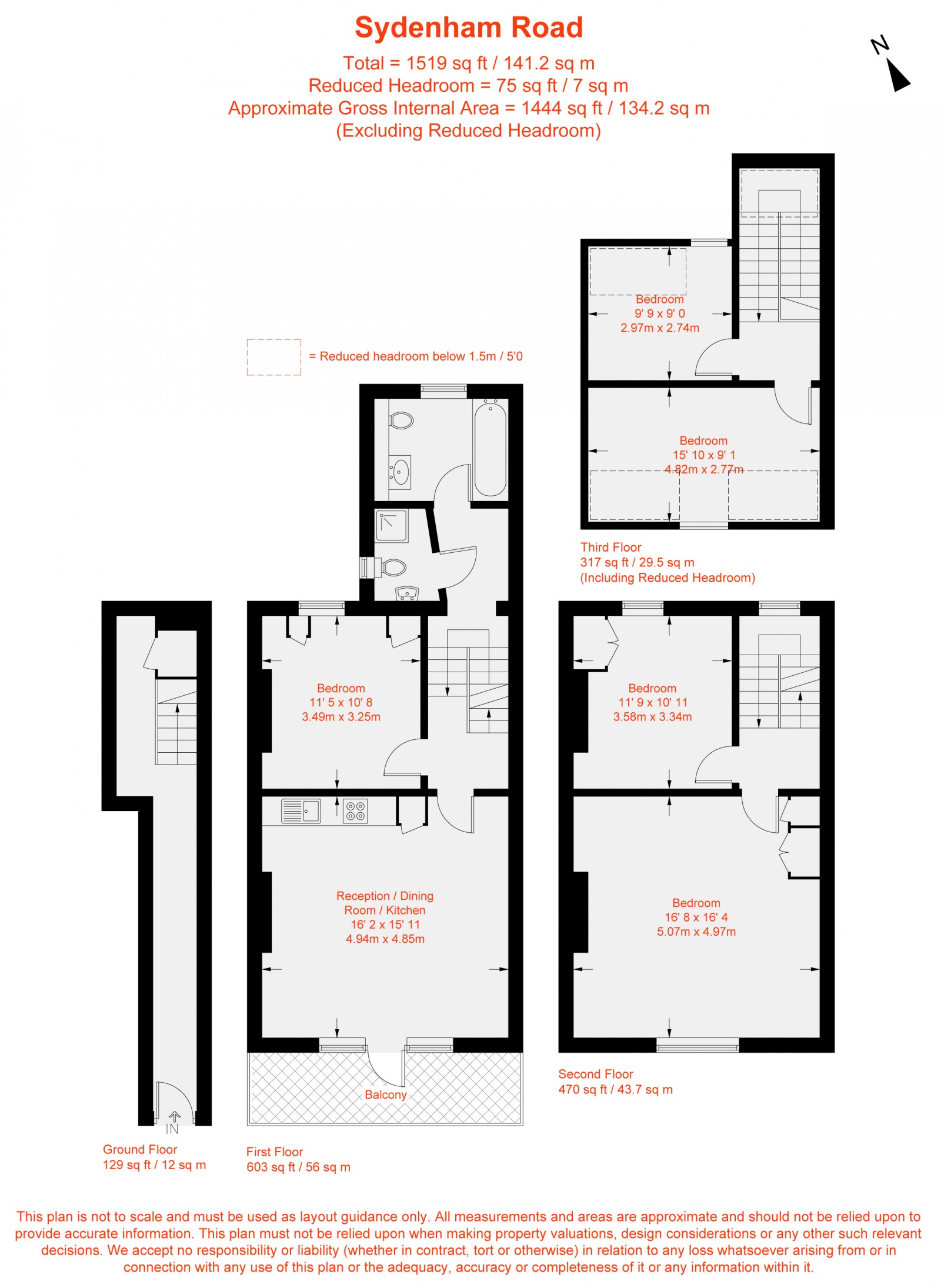 Floorplan for Sydenham Road, London, SE26