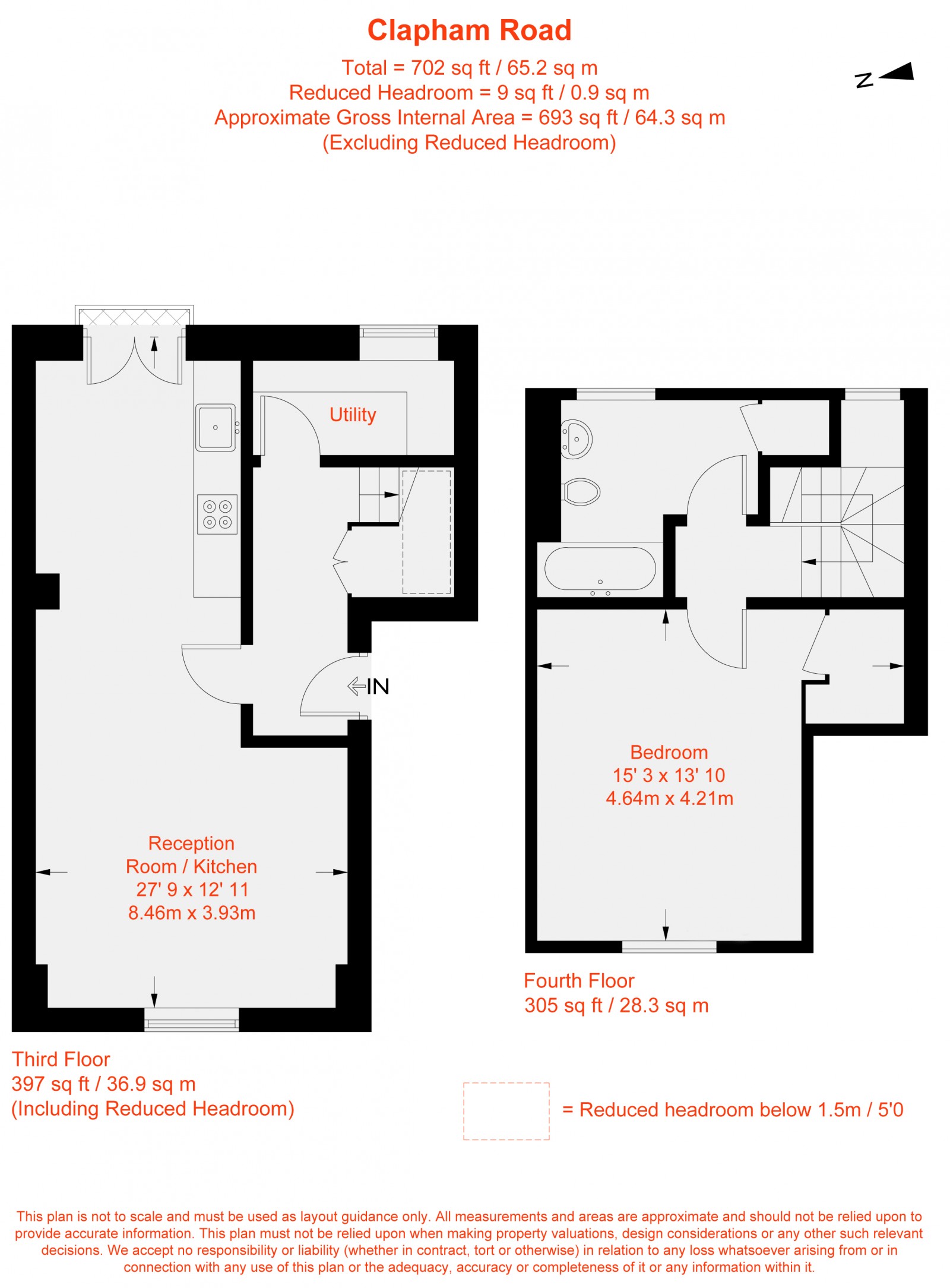 Floorplan for Clapham Road, London, SW9