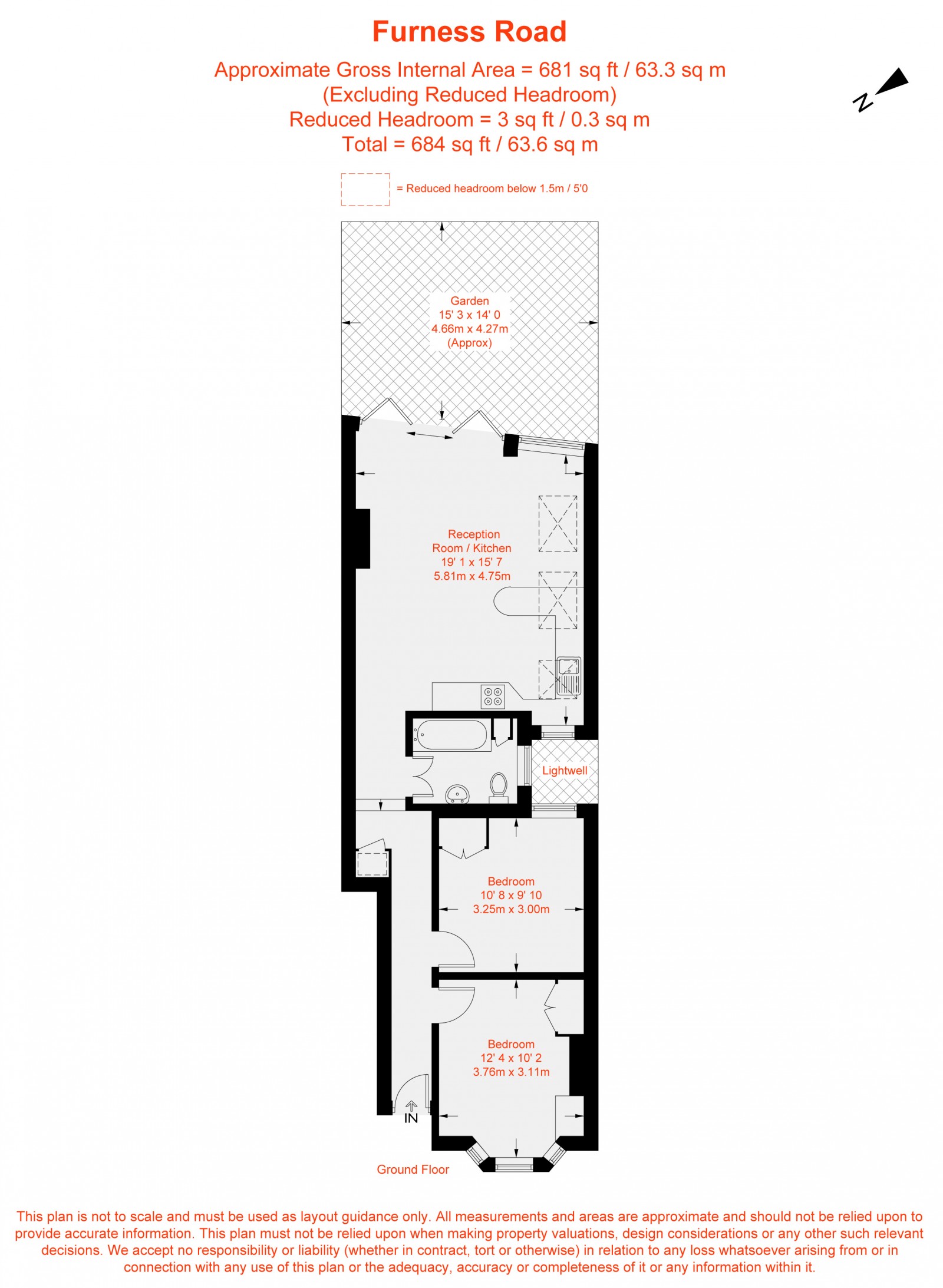 Floorplan for Furness Road, Fulham, SW6