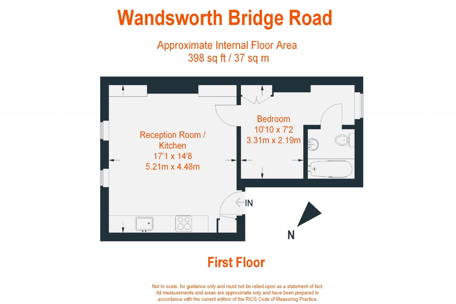 Floorplan for Wandsworth Bridge, Fulham, SW6
