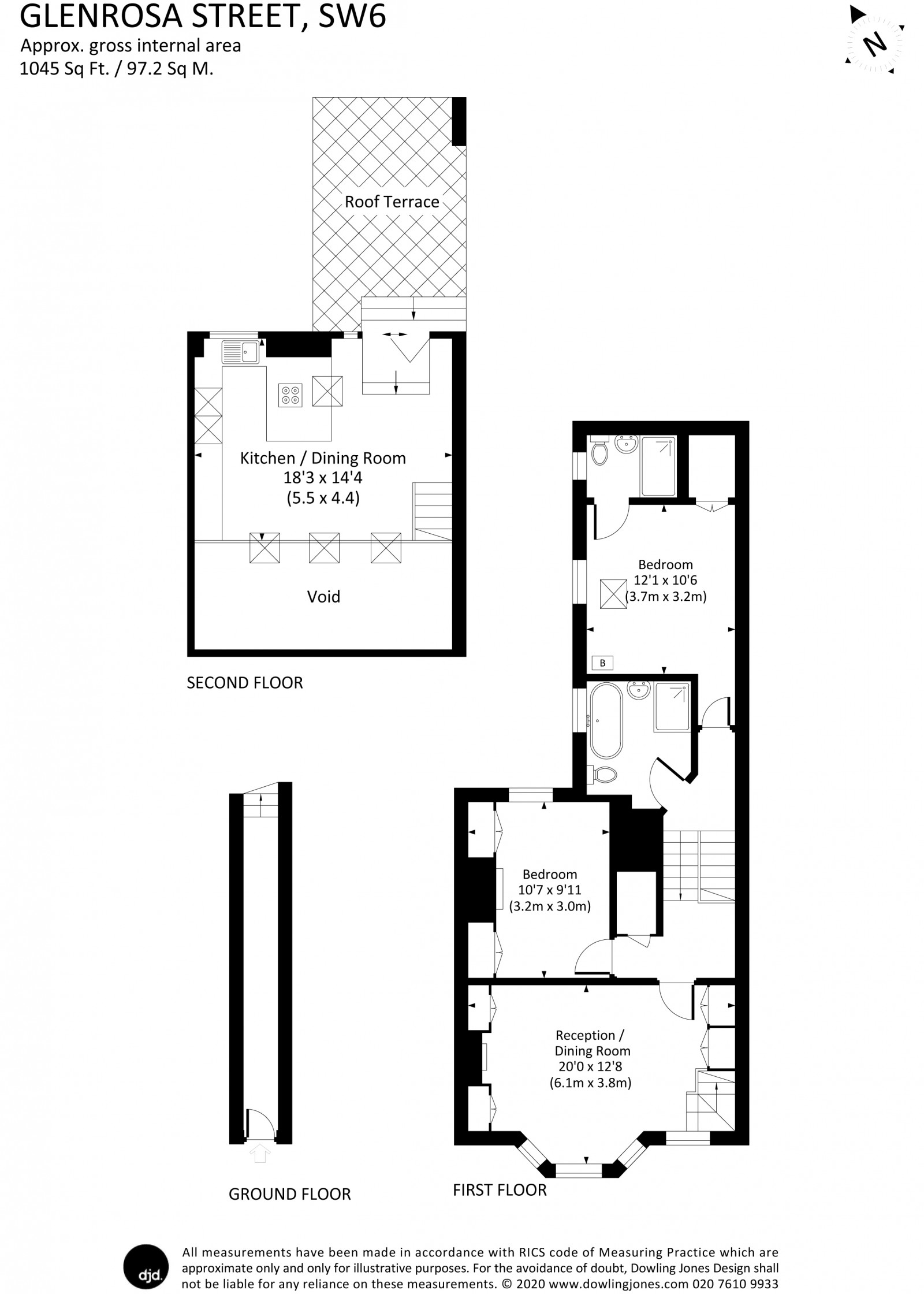 Floorplan for Glenrosa Street, Fulham, SW6
