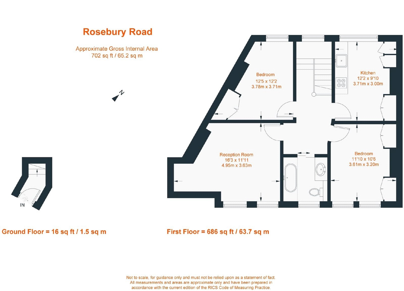 Floorplan for Rosebury Road, Fulham, SW6