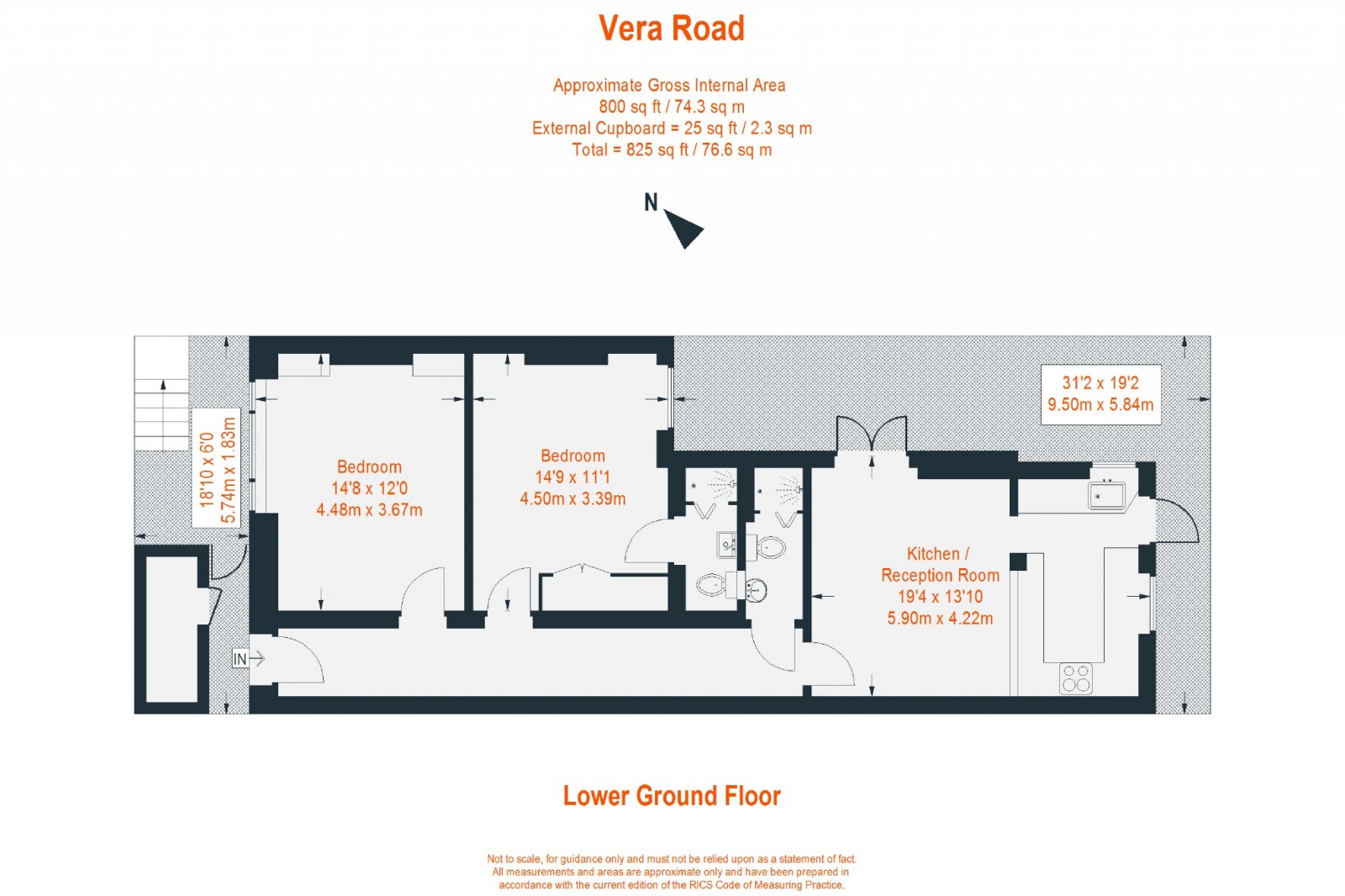 Floorplan for Vera Road, Fulham, SW6