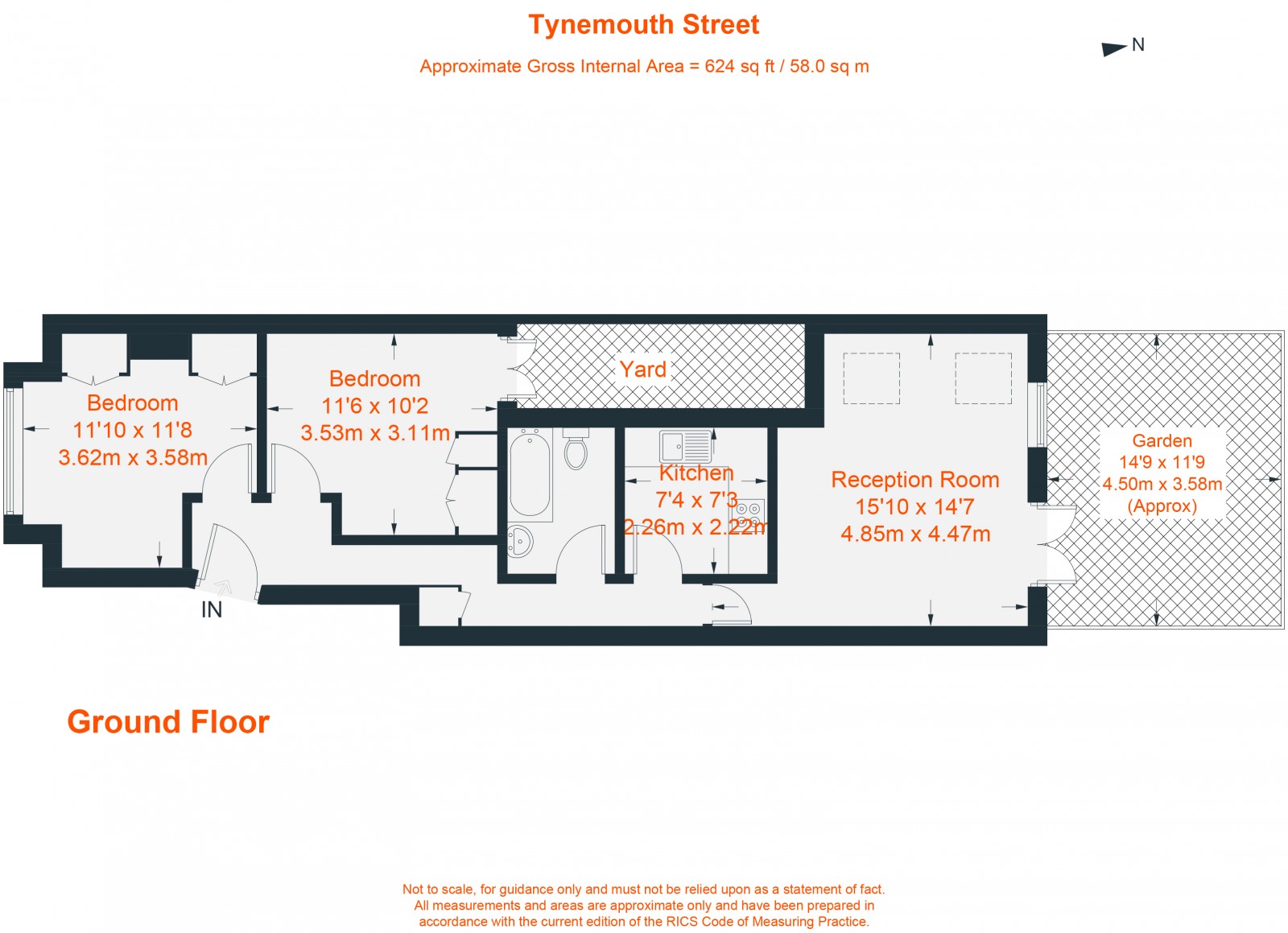 Floorplan for Tynemouth Street, Fulham, SW6