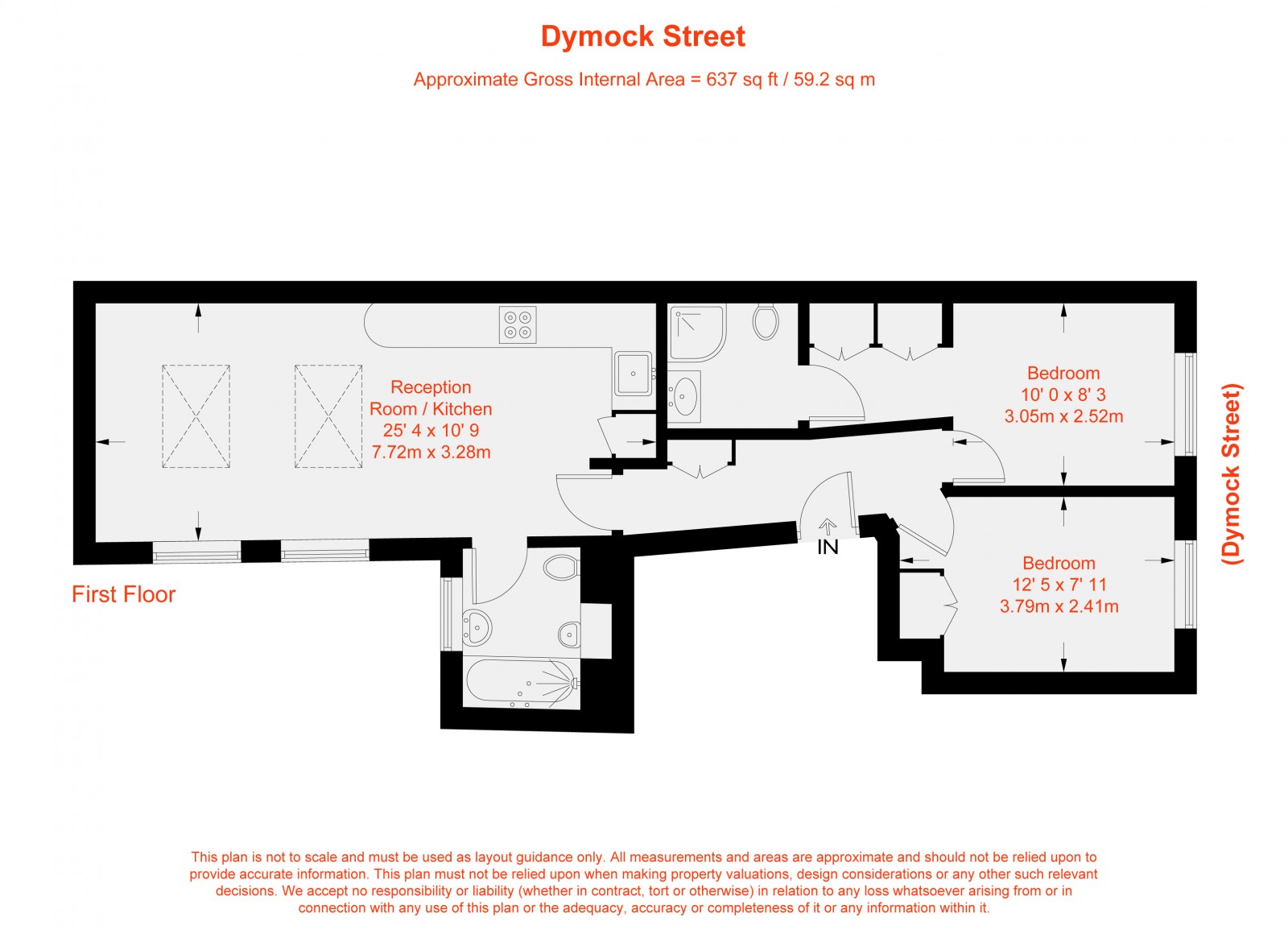 Floorplan for Dymock Street, Fulham, SW6