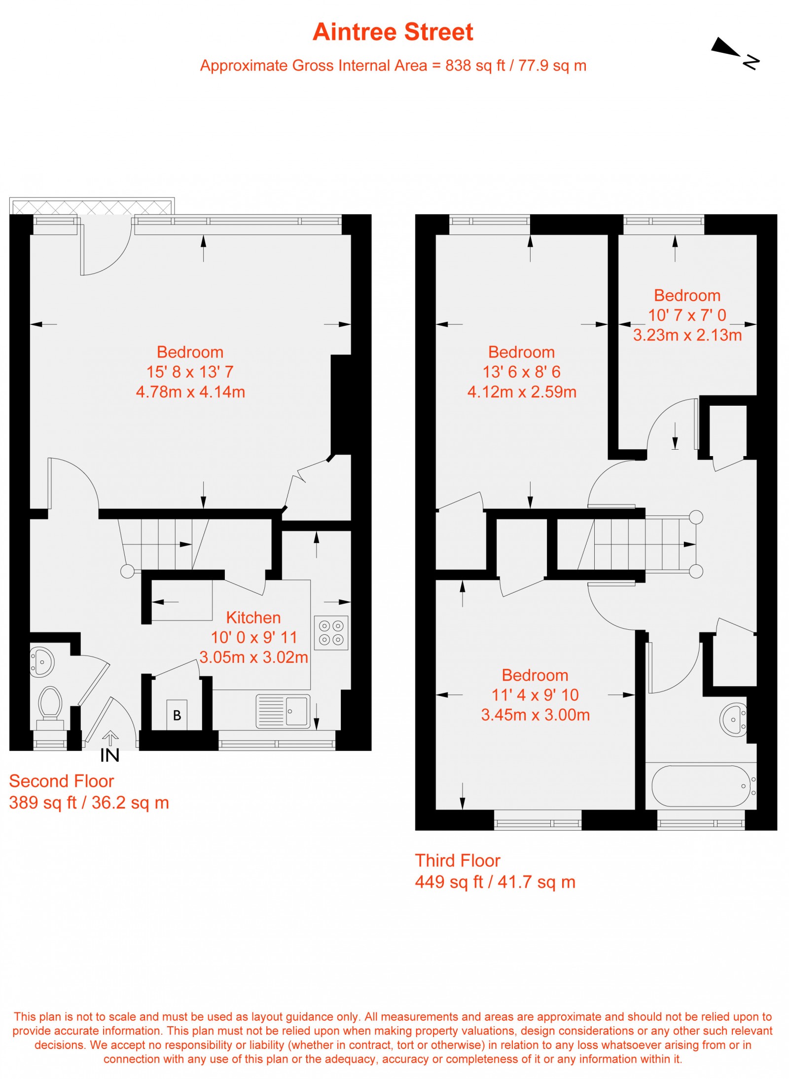 Floorplan for Aintree Street, Fulham, SW6