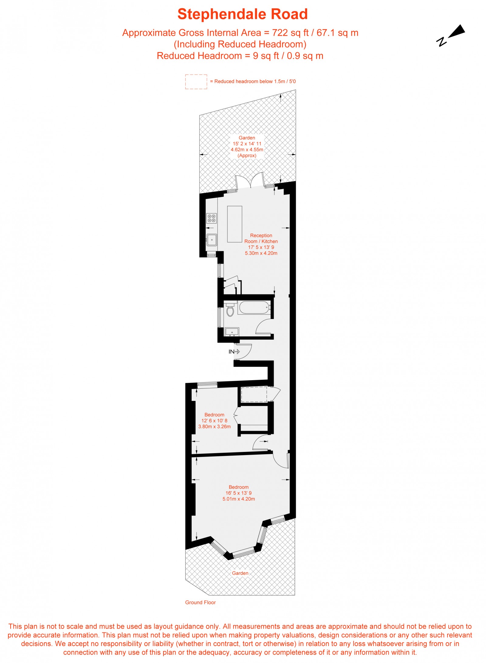 Floorplan for Stephendale Road, Fulham, SW6