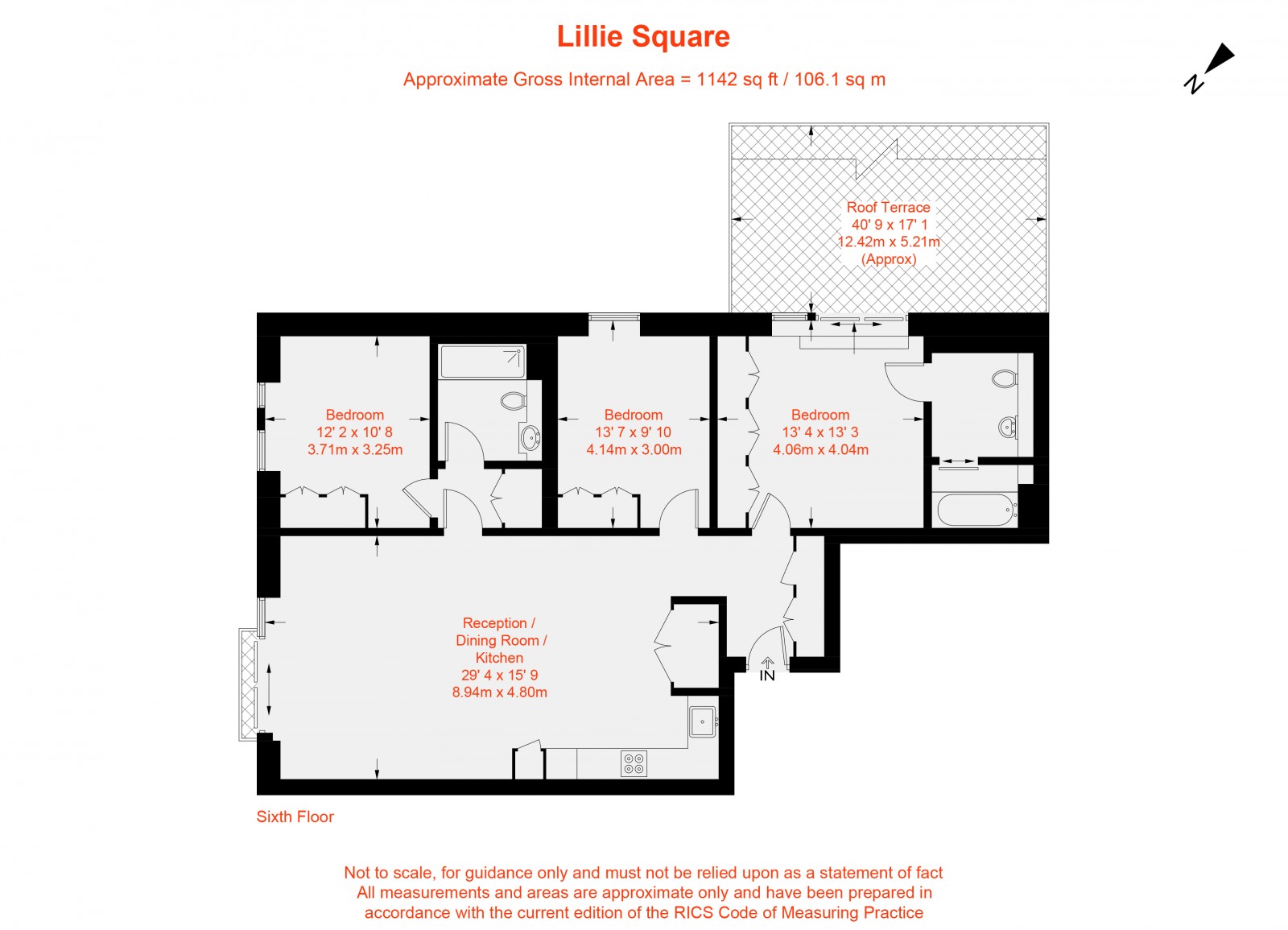 Floorplan for Lillie Square, London, SW6