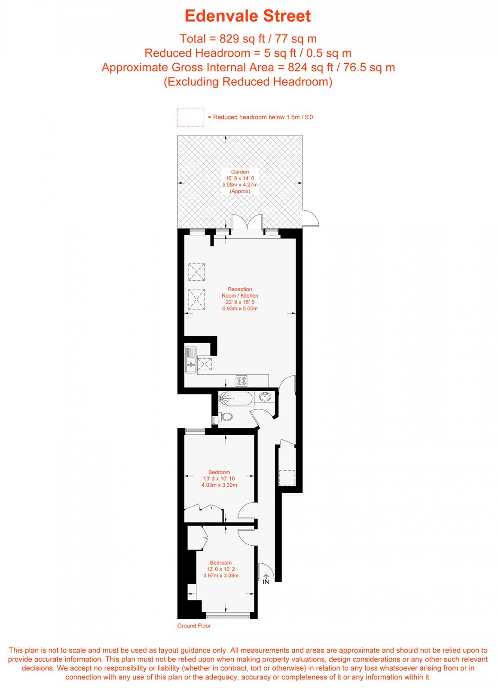 Floorplan for Edenvale Street, Fulham, SW6