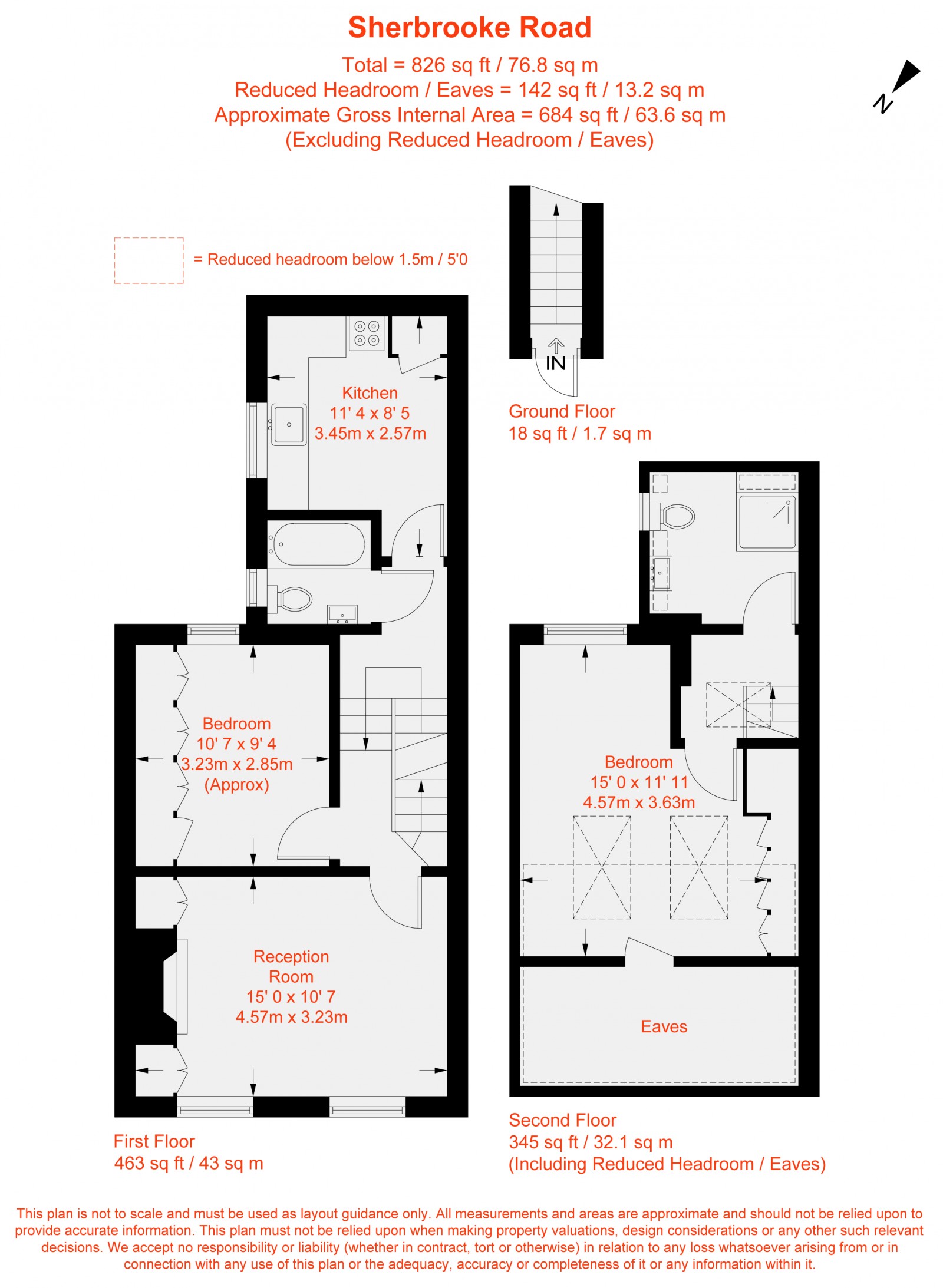 Floorplan for Sherbrooke Road, Fulham, SW6