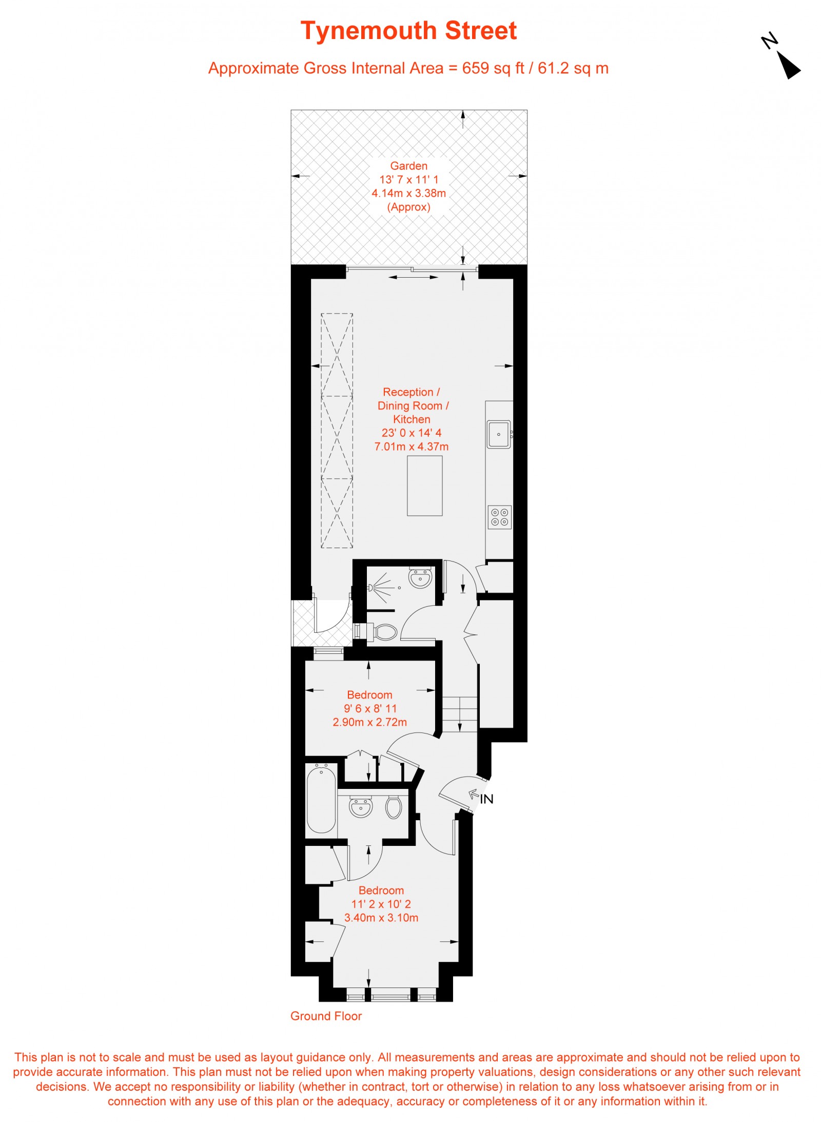 Floorplan for Tynemouth Street, Fulham, SW6