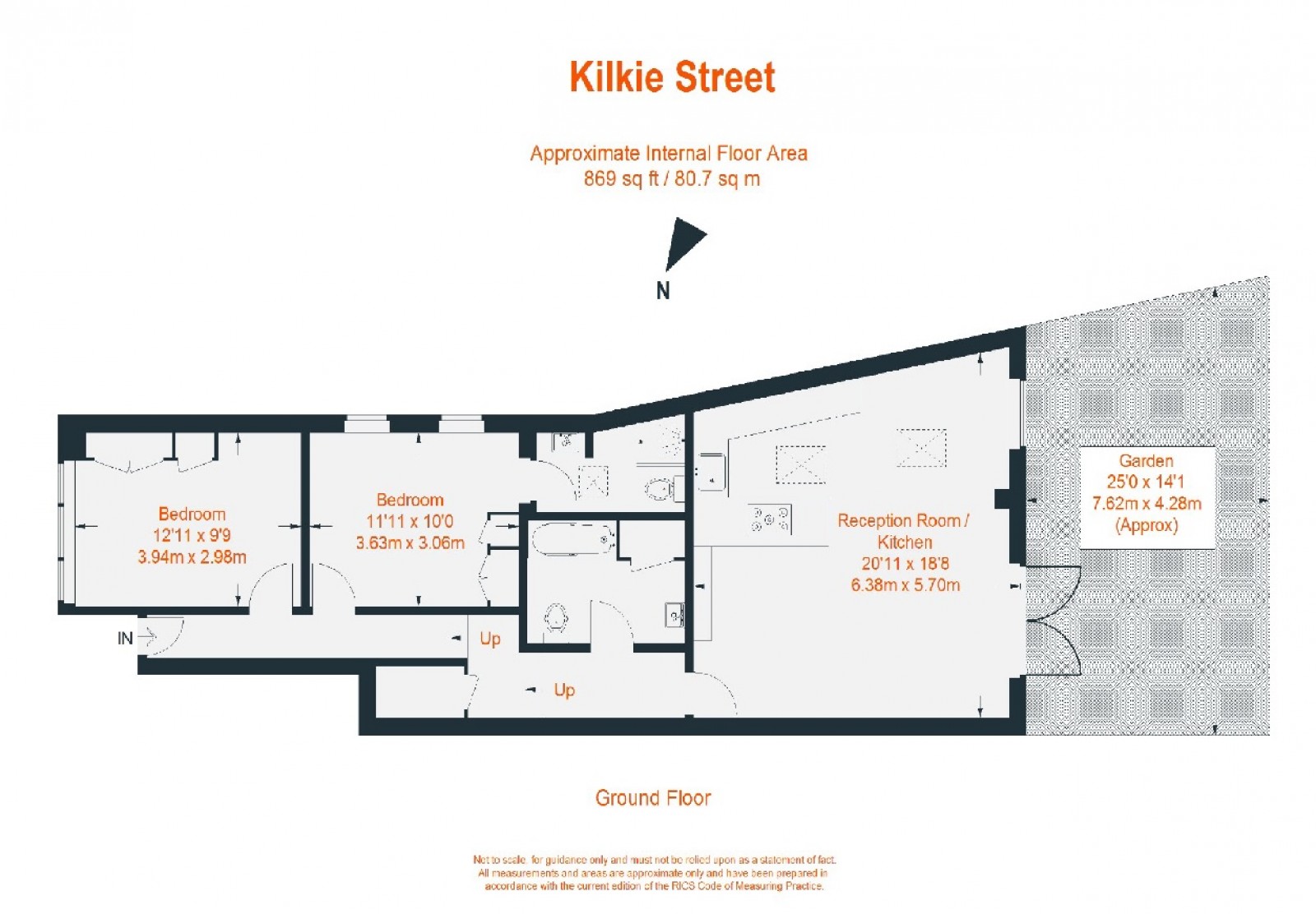 Floorplan for Kilkie Street, London, SW6