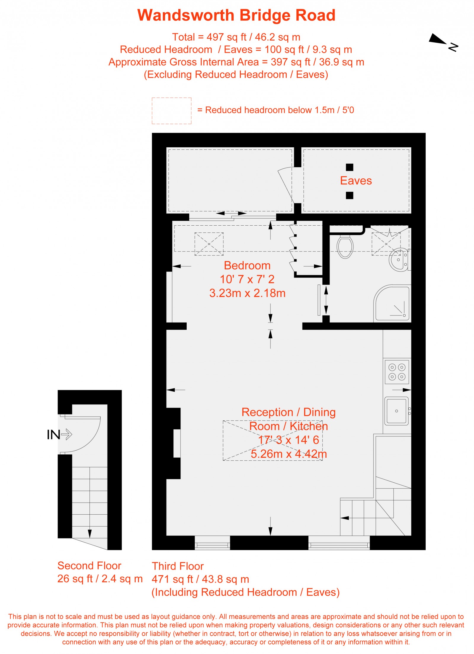 Floorplan for Wandsworth Bridge Road, Fulham, SW6