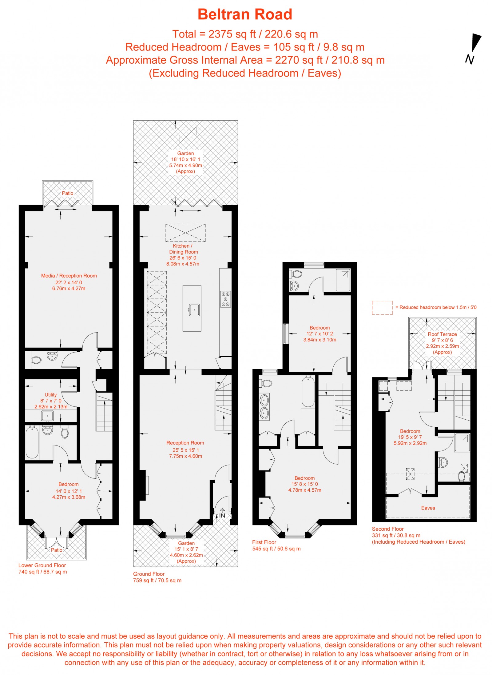 Floorplan for Beltran Road, London, SW6